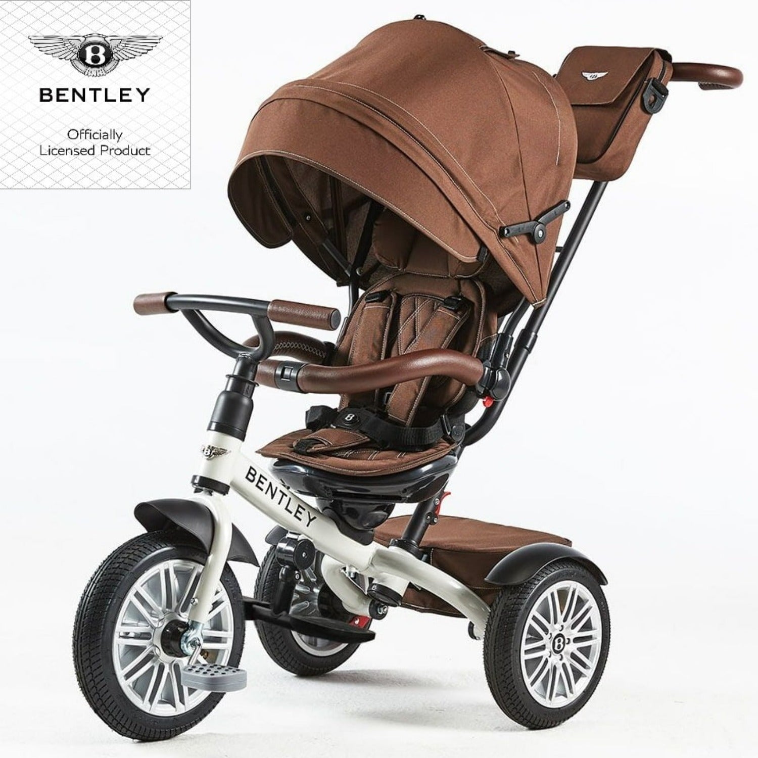 Bentley Trike - Satin White / Brown