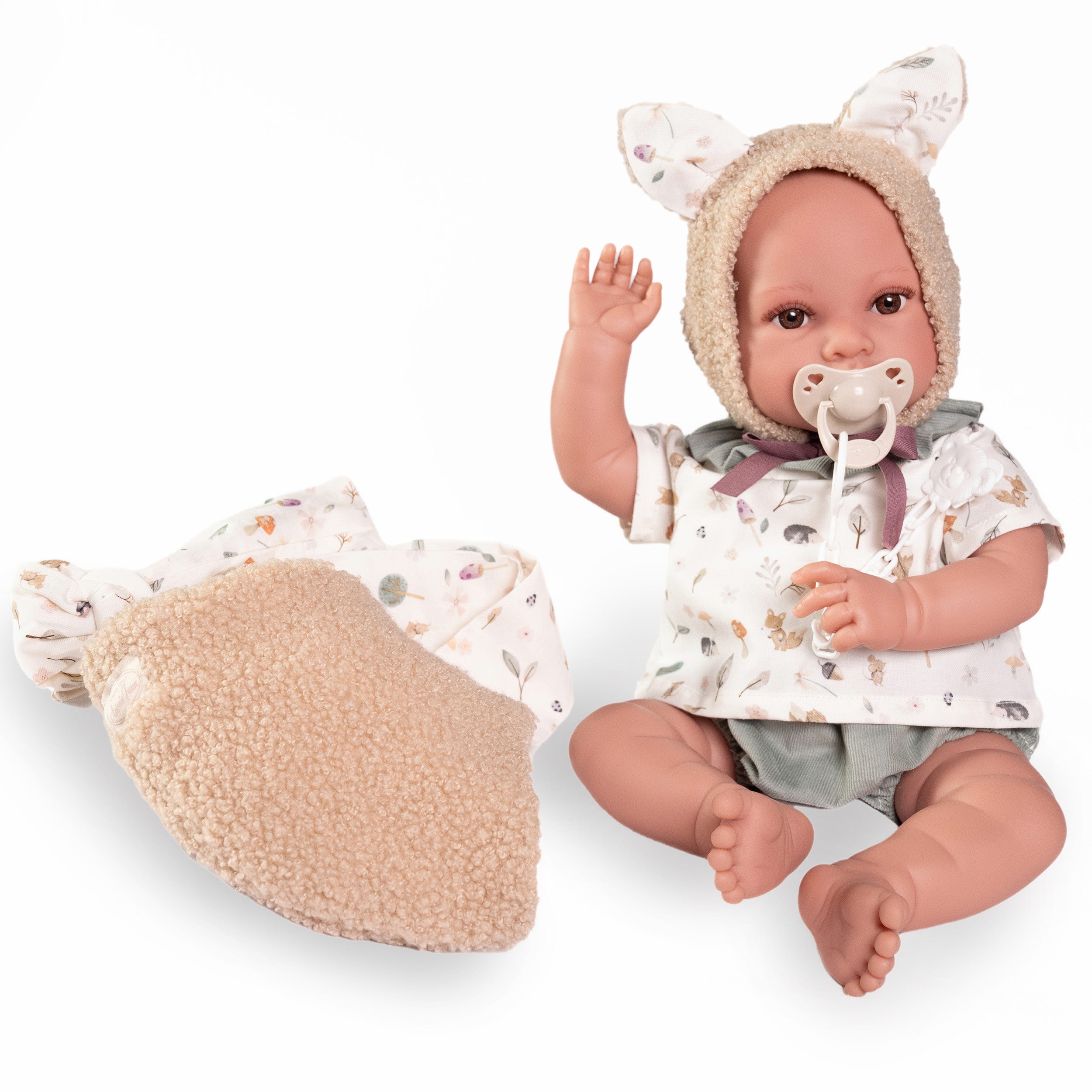 Antonio Juan Doll - Newborn Erik With Baby Carrier 42cm 33014