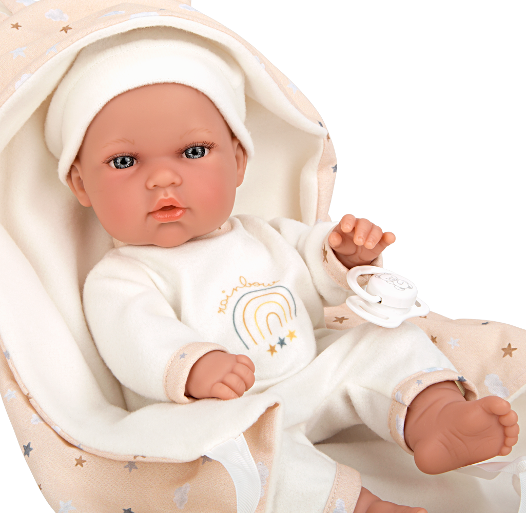 Arias 30cm Elegance Beige Bunny Blanket and Dummy 60761