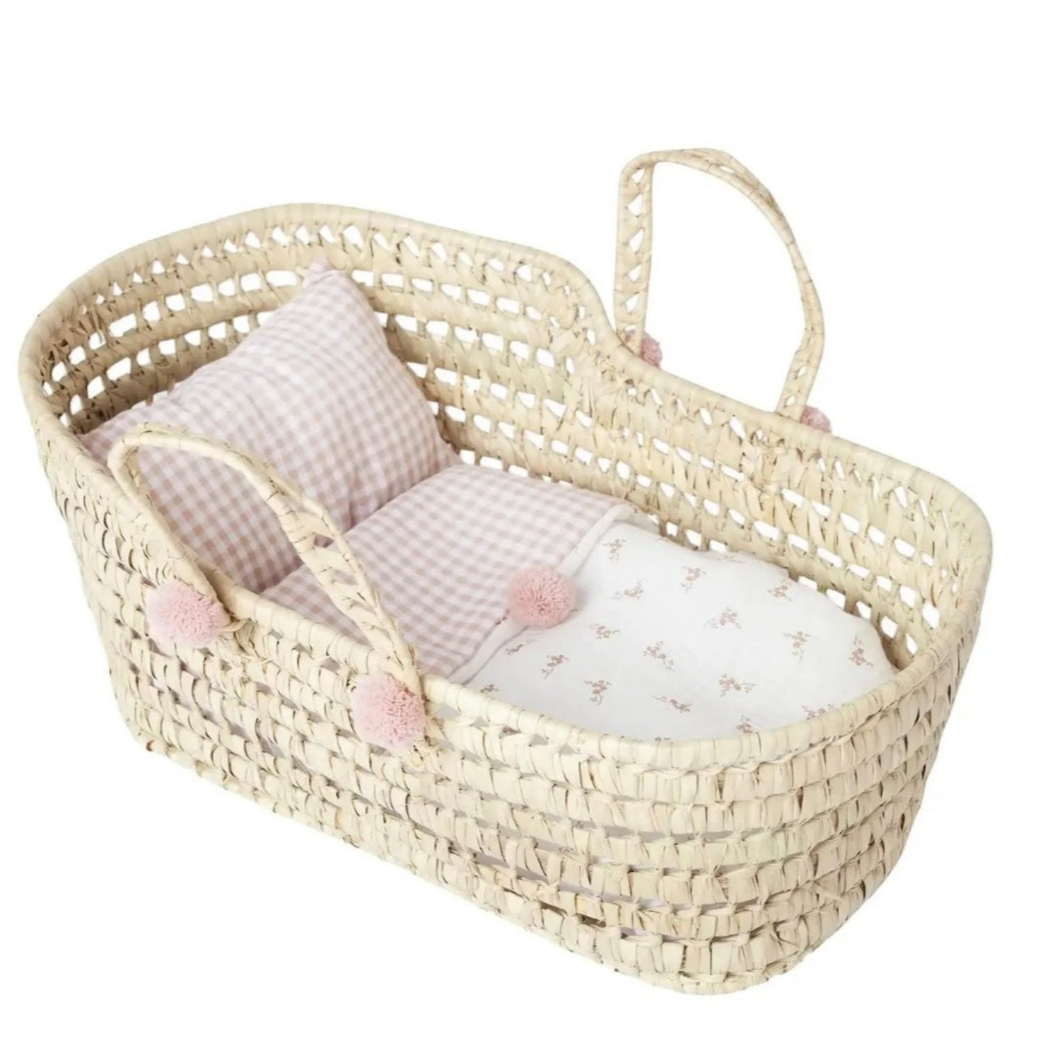 Antonio Juan Dolls Palm Moses Basket - Floral 42cm 92318