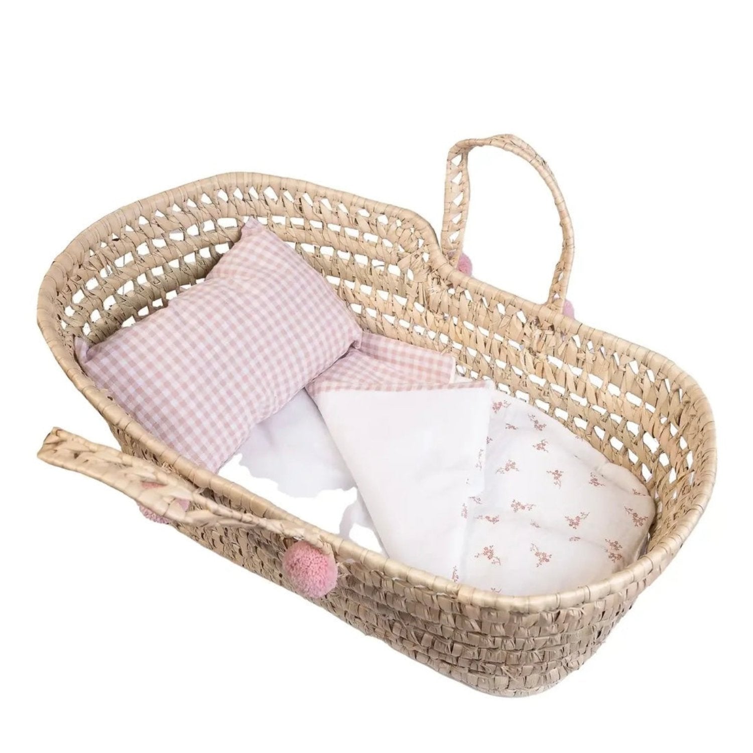 Antonio Juan Dolls Palm Moses Basket - Floral 42cm 92318