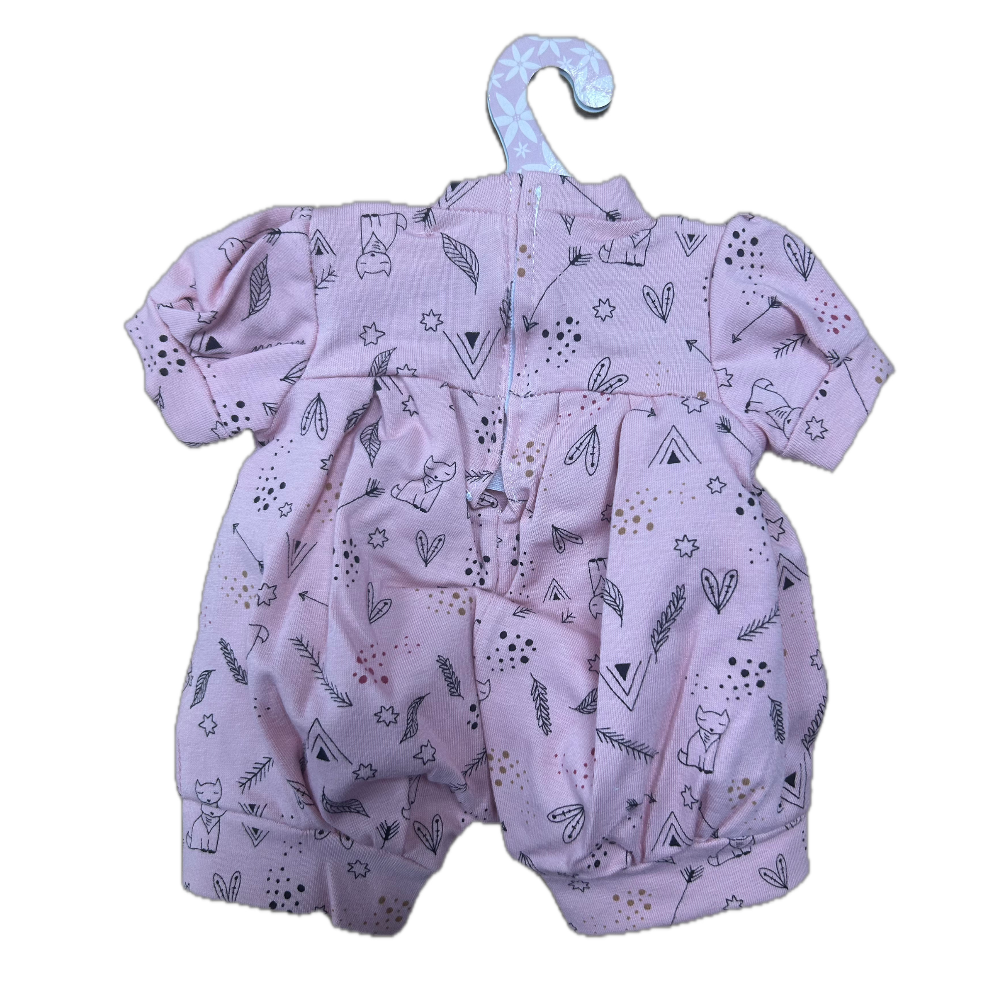 Antonio Juan Clothing for a 40–42cm Doll – Pink 2 Piece with Hat and Pom Poms