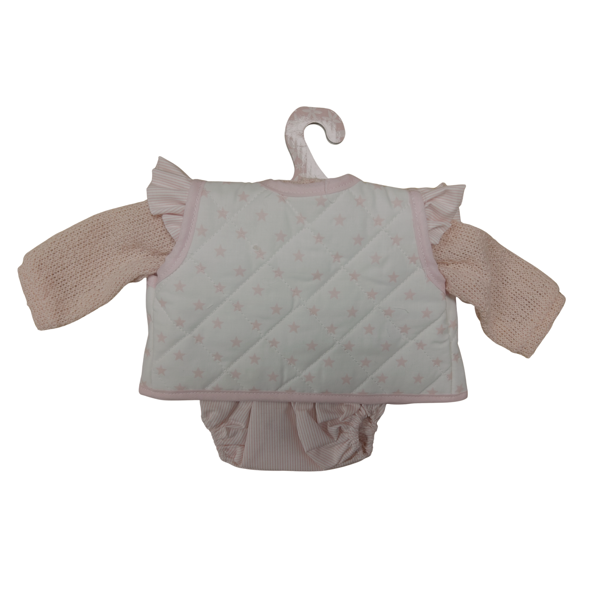 Antonio Juan Clothing for a 40–42cm Doll – Pink Star 3 Piece Waistcoat