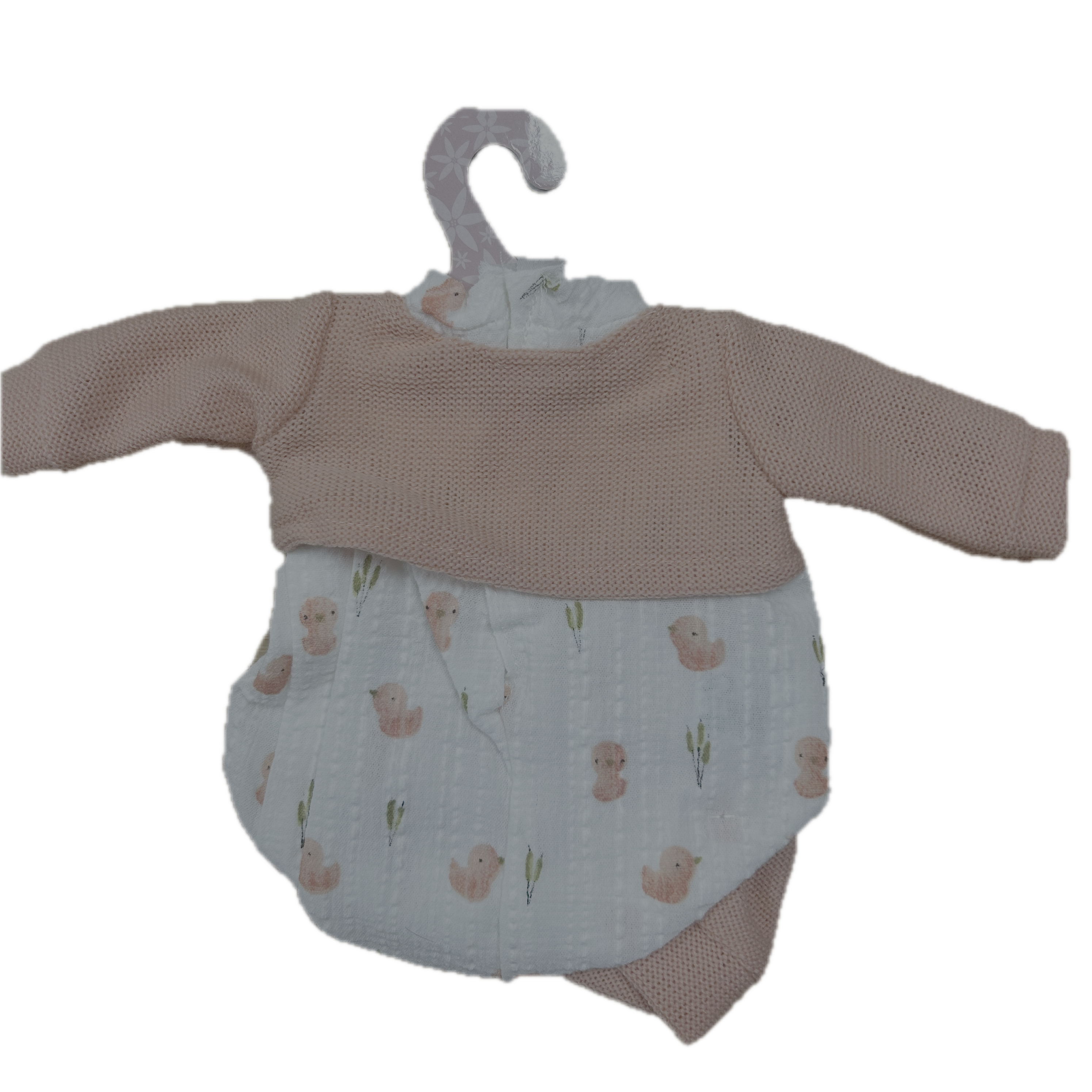Antonio Juan Clothing for a 33cm Doll – Apricot Duck Romper 3 Piece