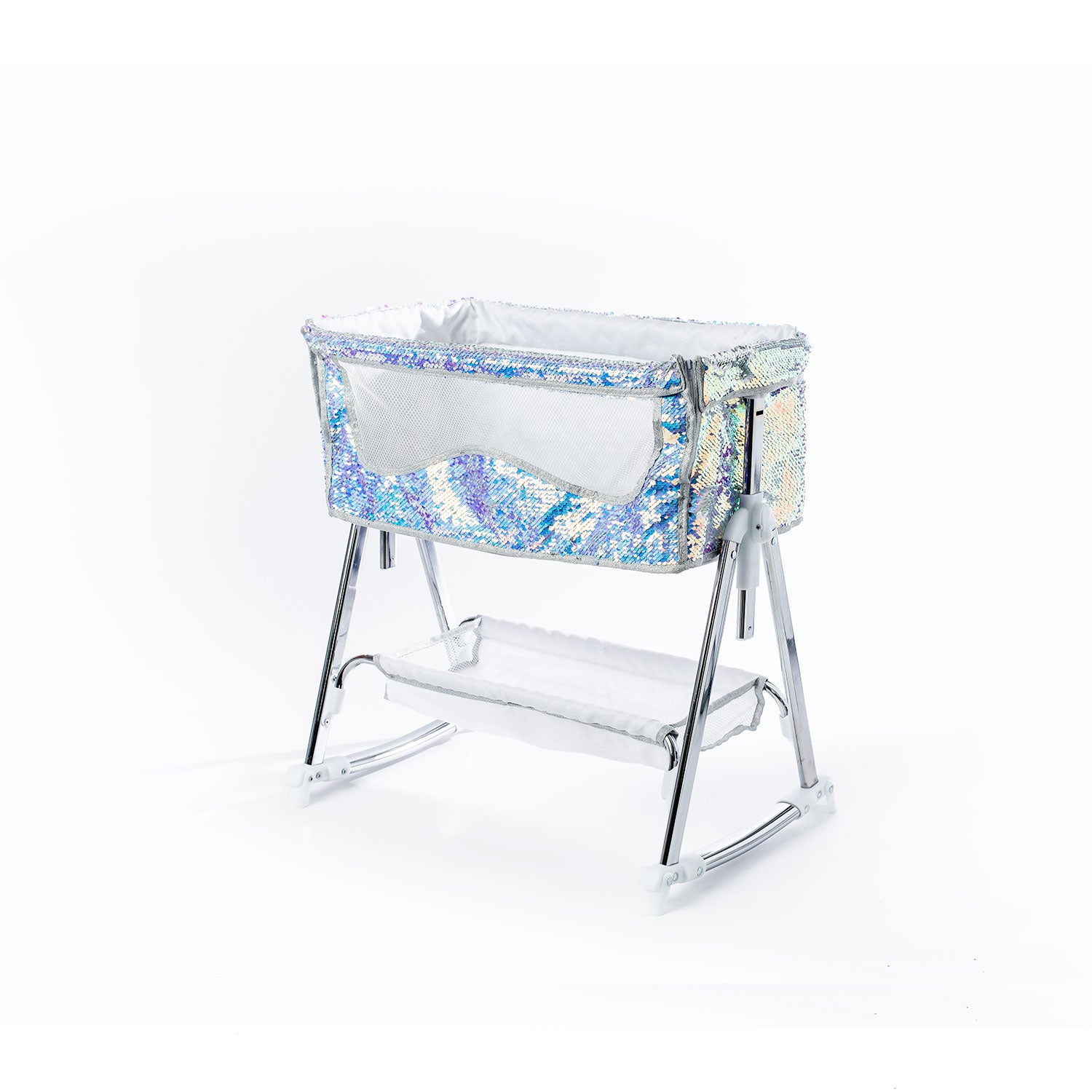 SHOW MODEL - Roma Polly Dolls Bedside Crib - Mermaid