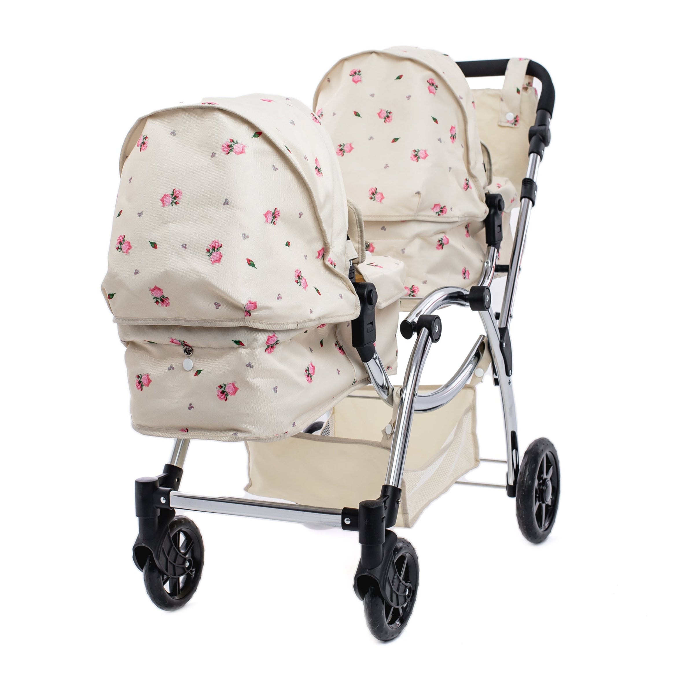Roma Darcie Twin Dolls Pram - Cream 3+ years 84cm