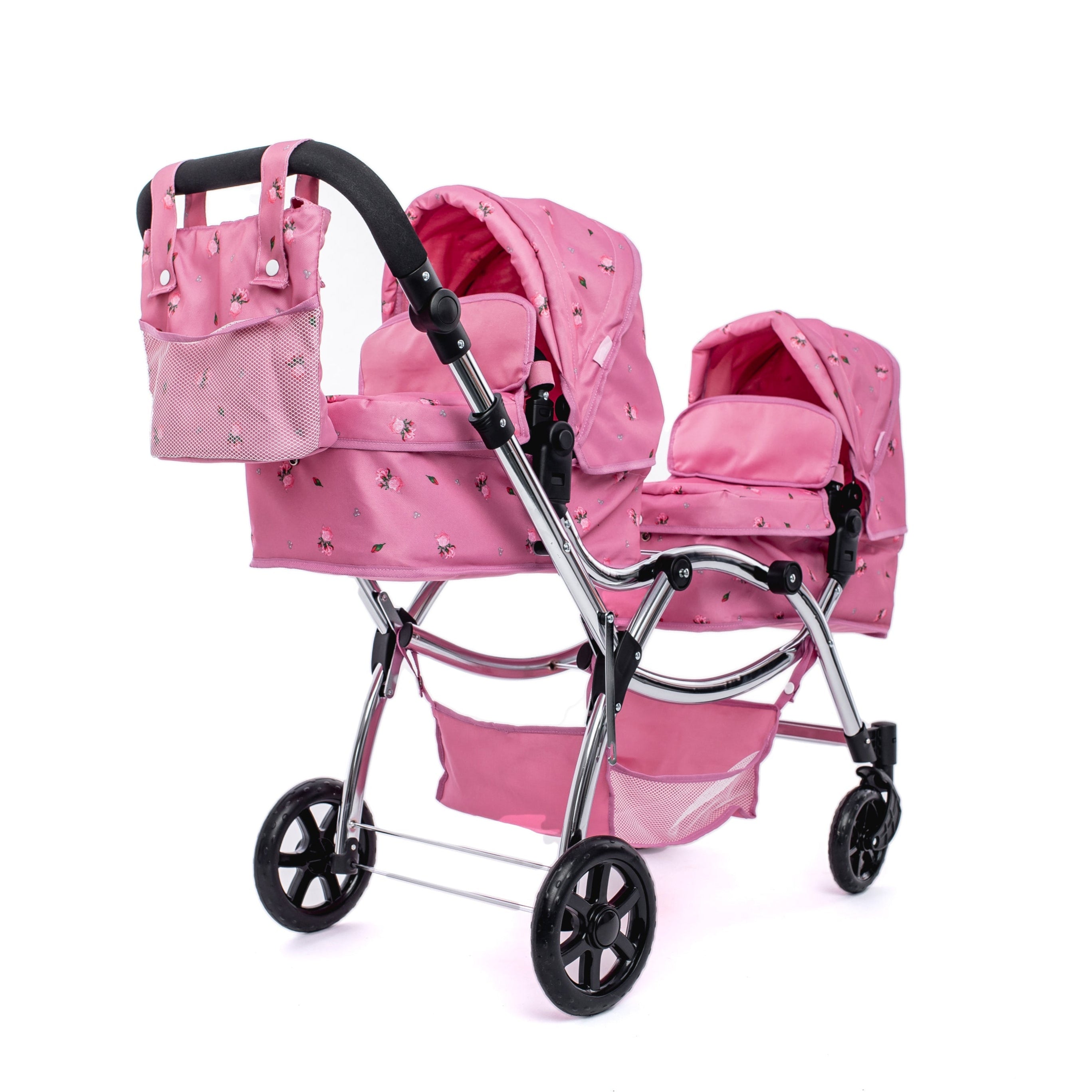 Roma Darcie Twin Dolls Pram - Pink 3+ years up to 84cm