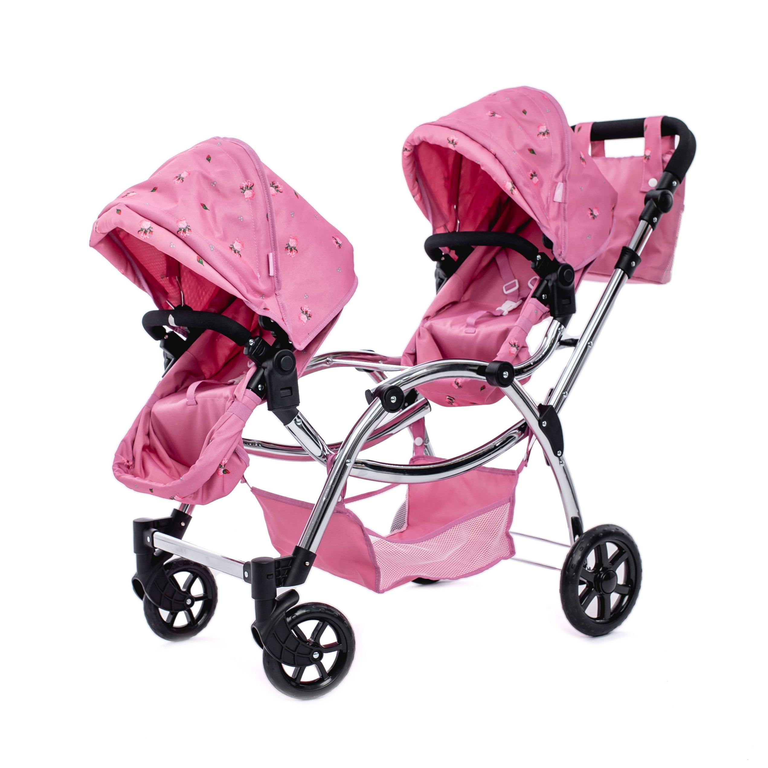 Roma Darcie Twin Dolls Pram - Pink 3+ years up to 84cm