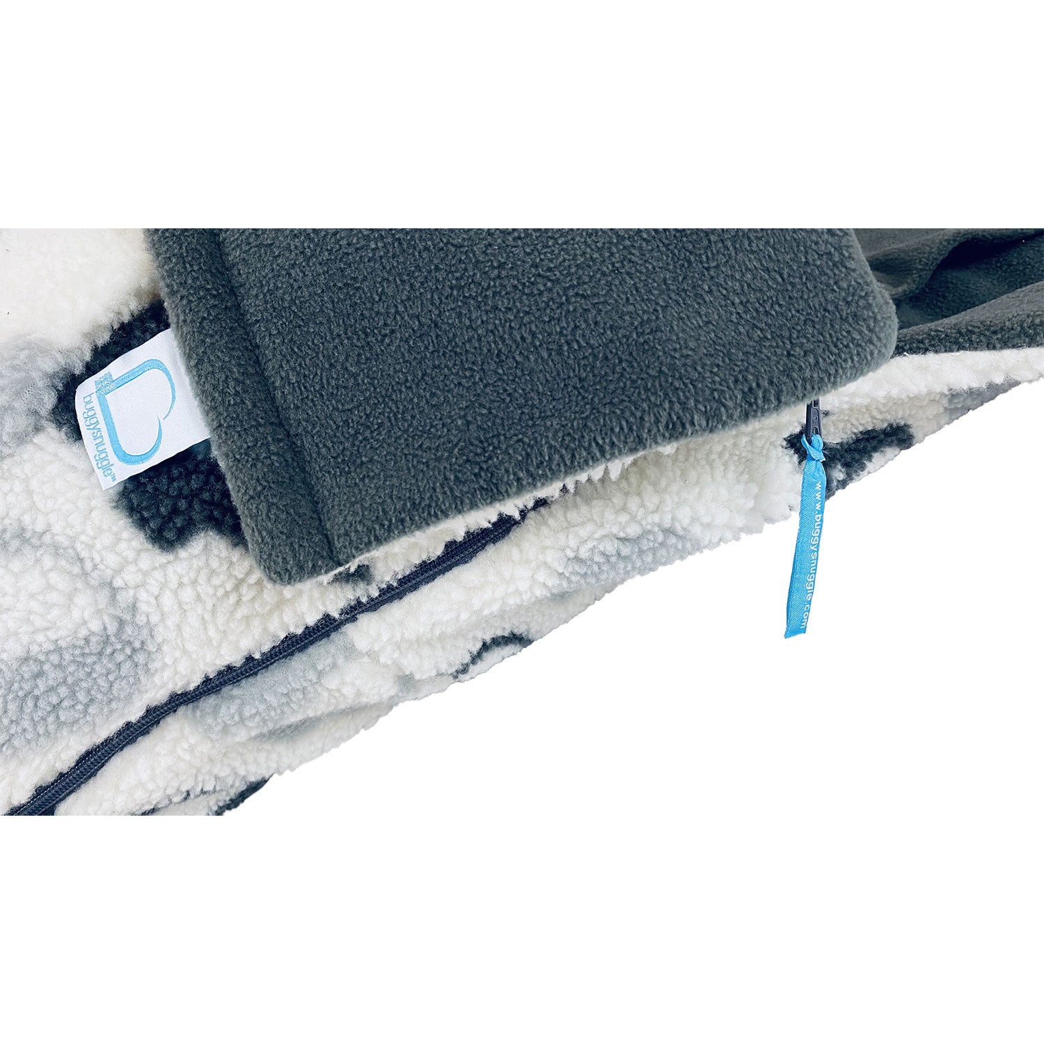 Buggysnuggle Bigbug Fur Footmuff - Elephant Stomp