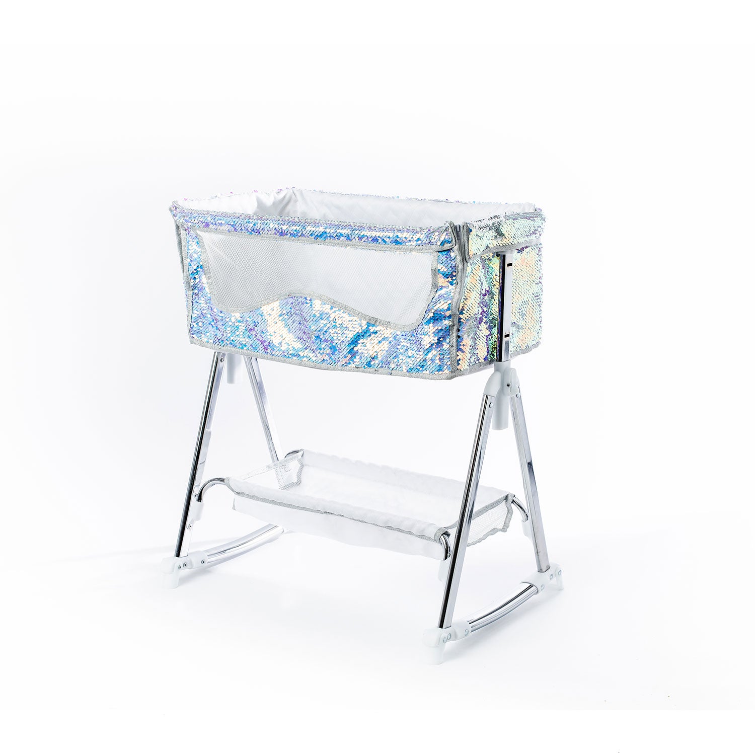 SHOW MODEL - Roma Polly Dolls Bedside Crib - Mermaid