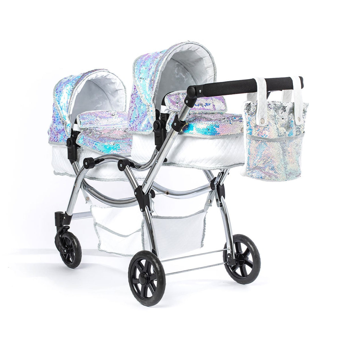 Roma Polly Amy Childs Twin Dolls Pram - Mermaid 3+ years up to 84cm
