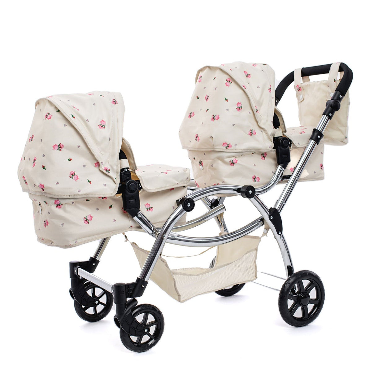 Roma Darcie Twin Dolls Pram - Cream 3+ years 84cm