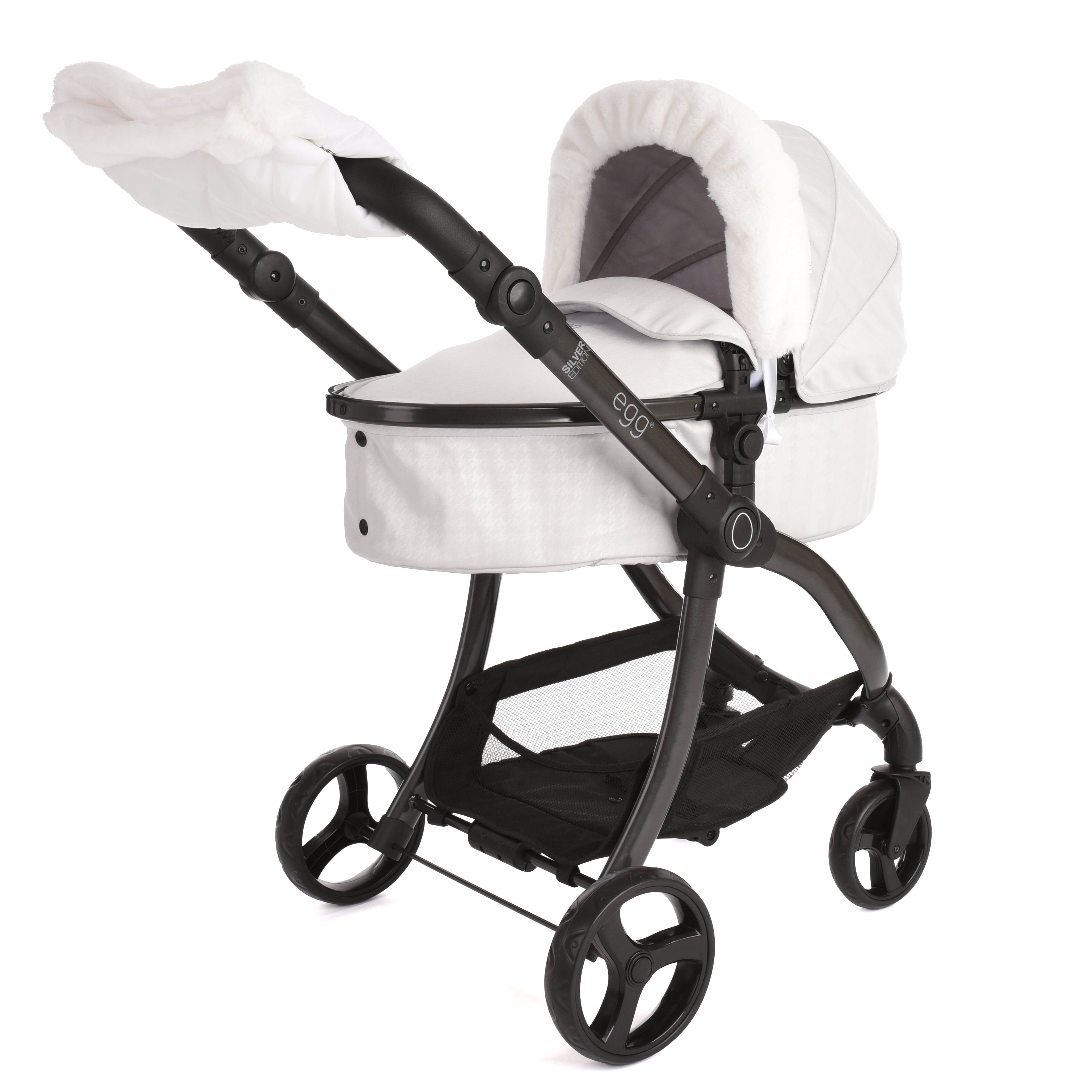 egg® Dolls Pram Fur Accessory Pack - White