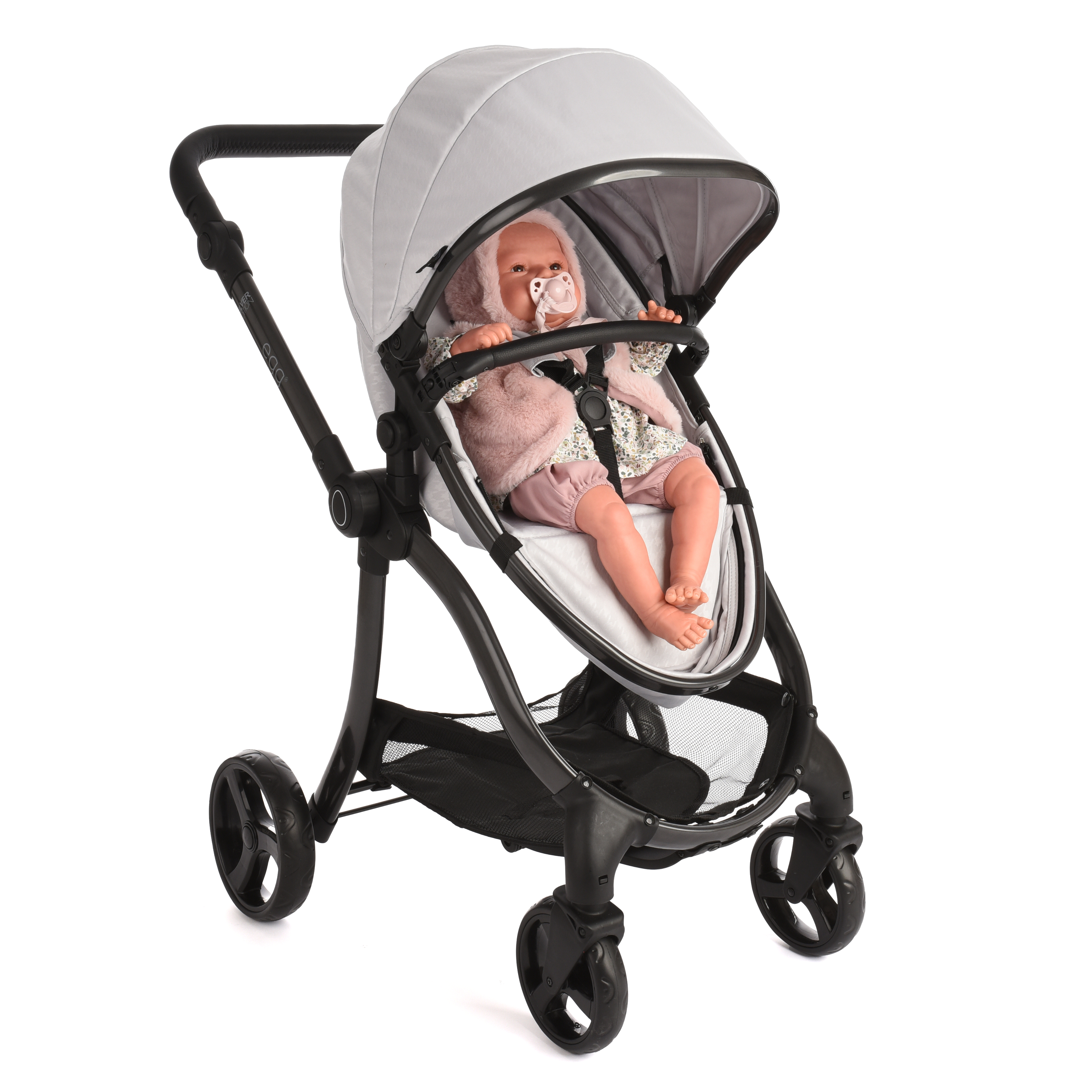 egg® Dolls Pram - Houndstooth Silver
