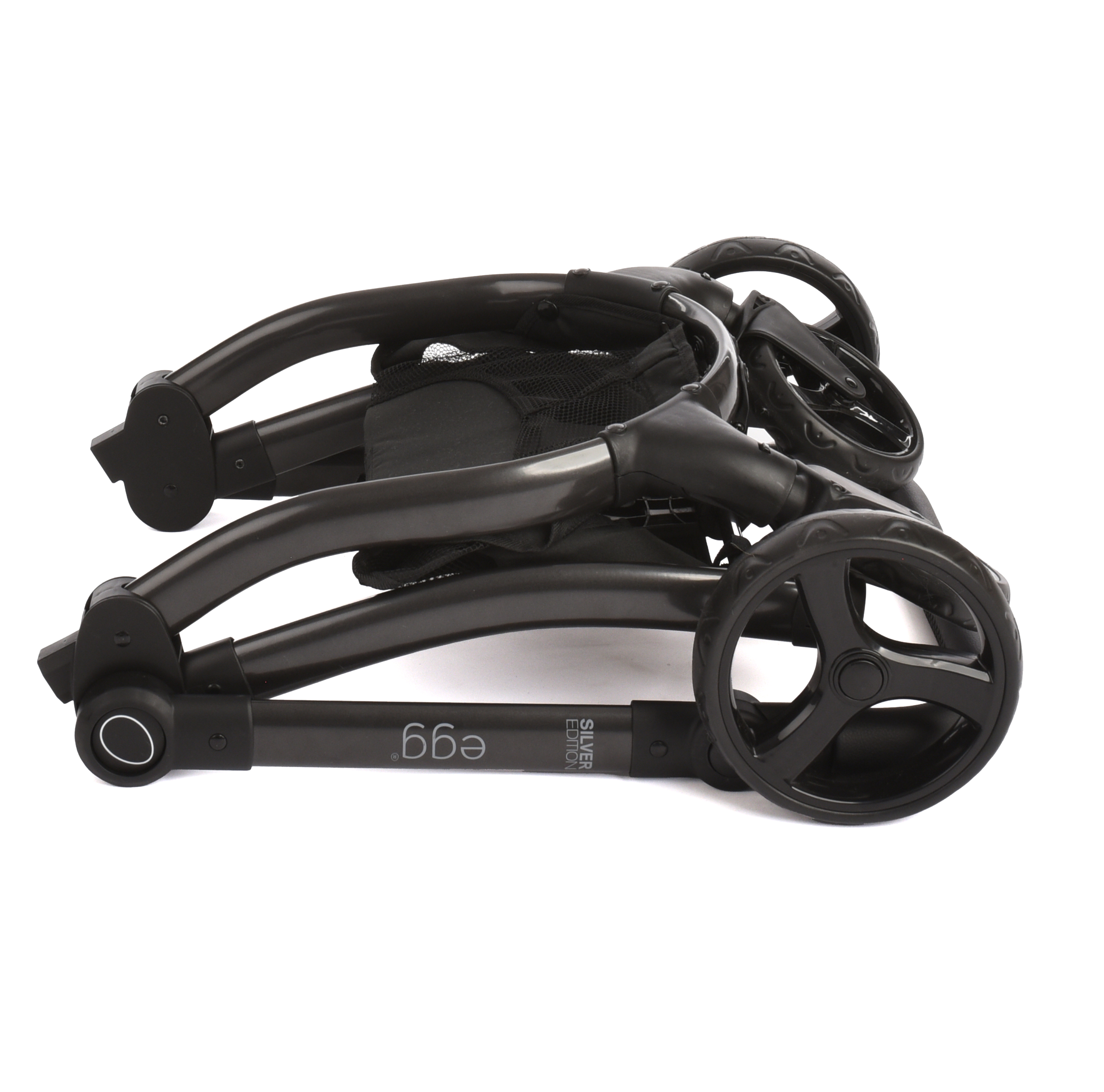 egg® Dolls Pram - Houndstooth Silver And Lea Doll Bundle