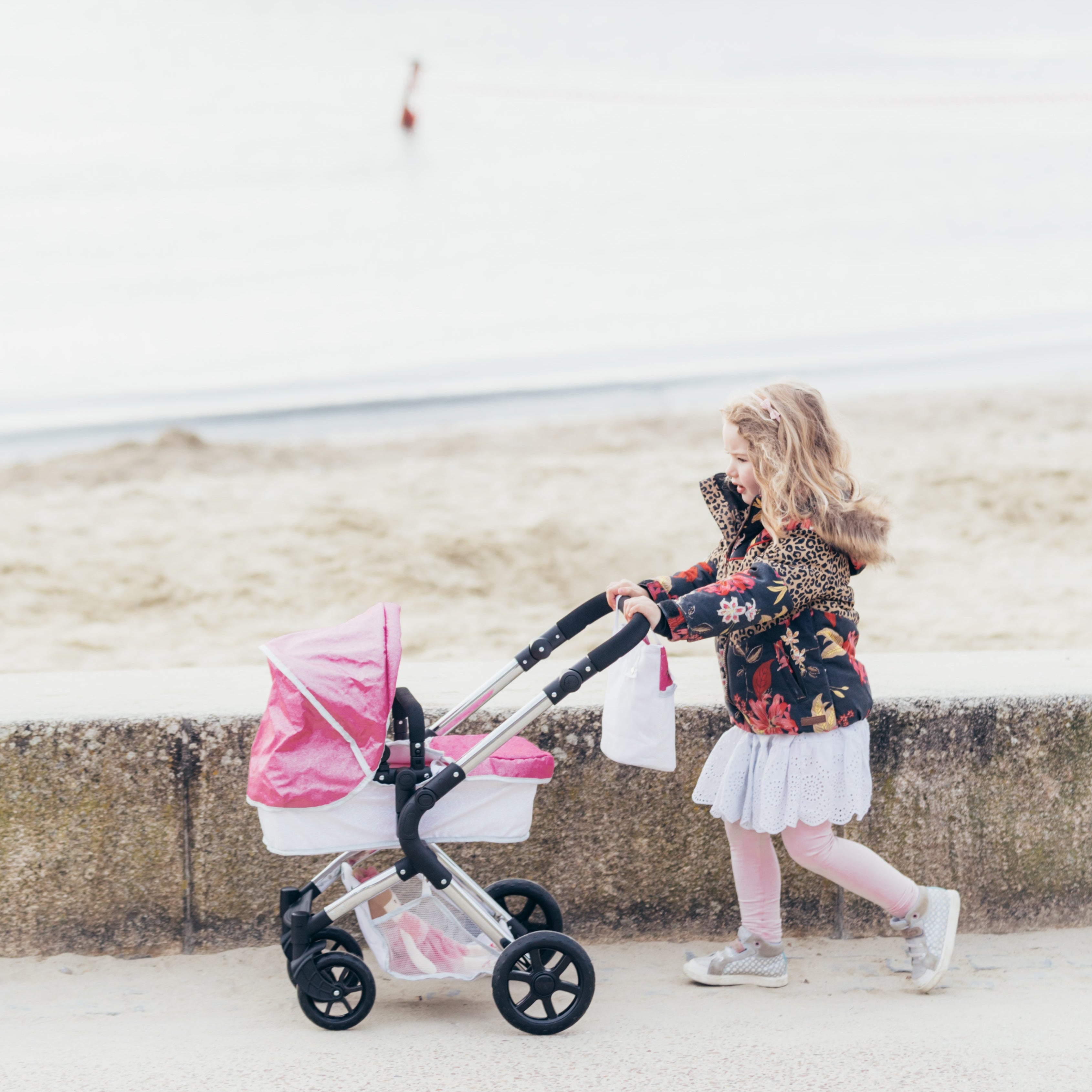 Roma Stephanie Single Dolls Pram - Sparkle 3+ years 78cm