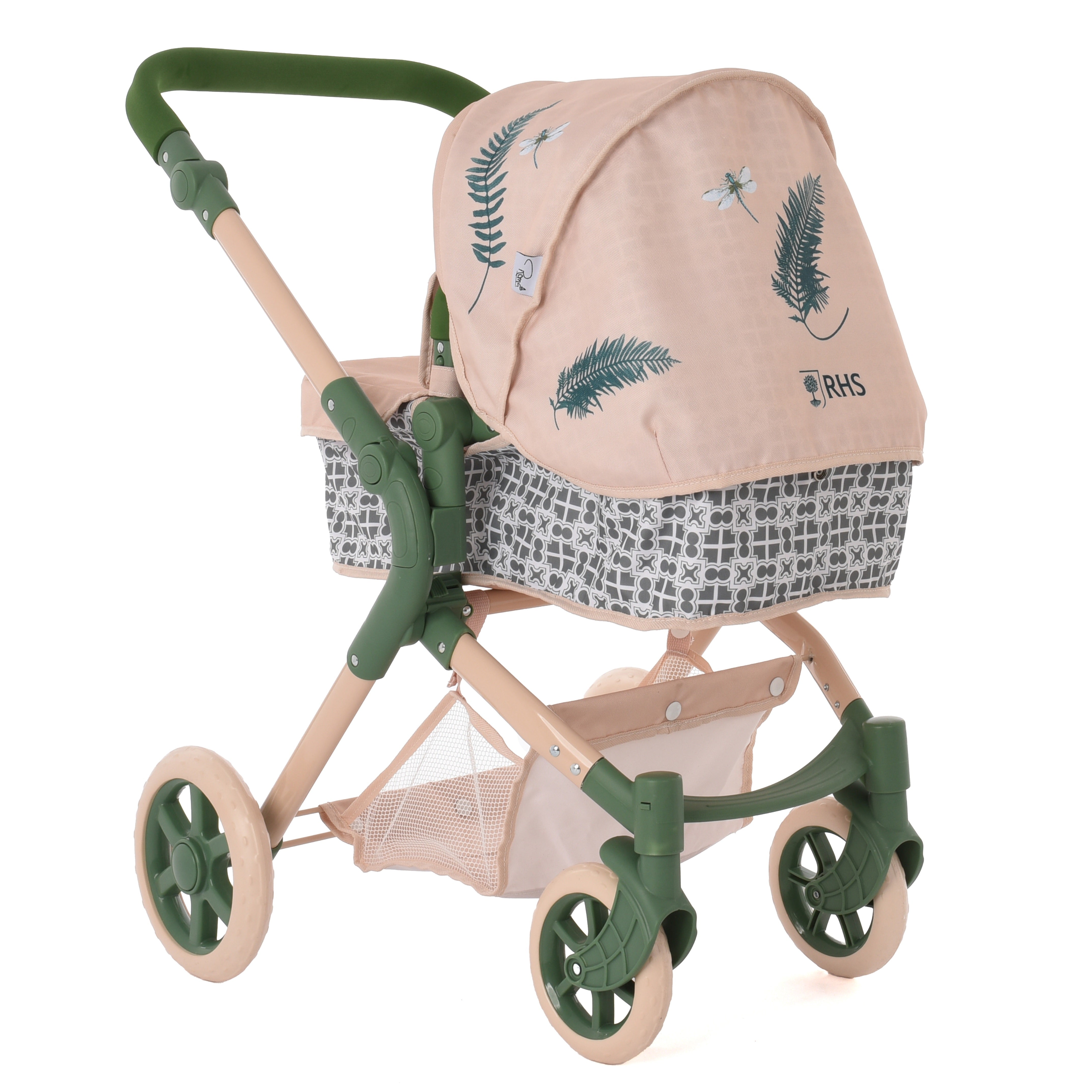 Black Friday - Roma RHS Single Dolls Pram Bundle - Fern