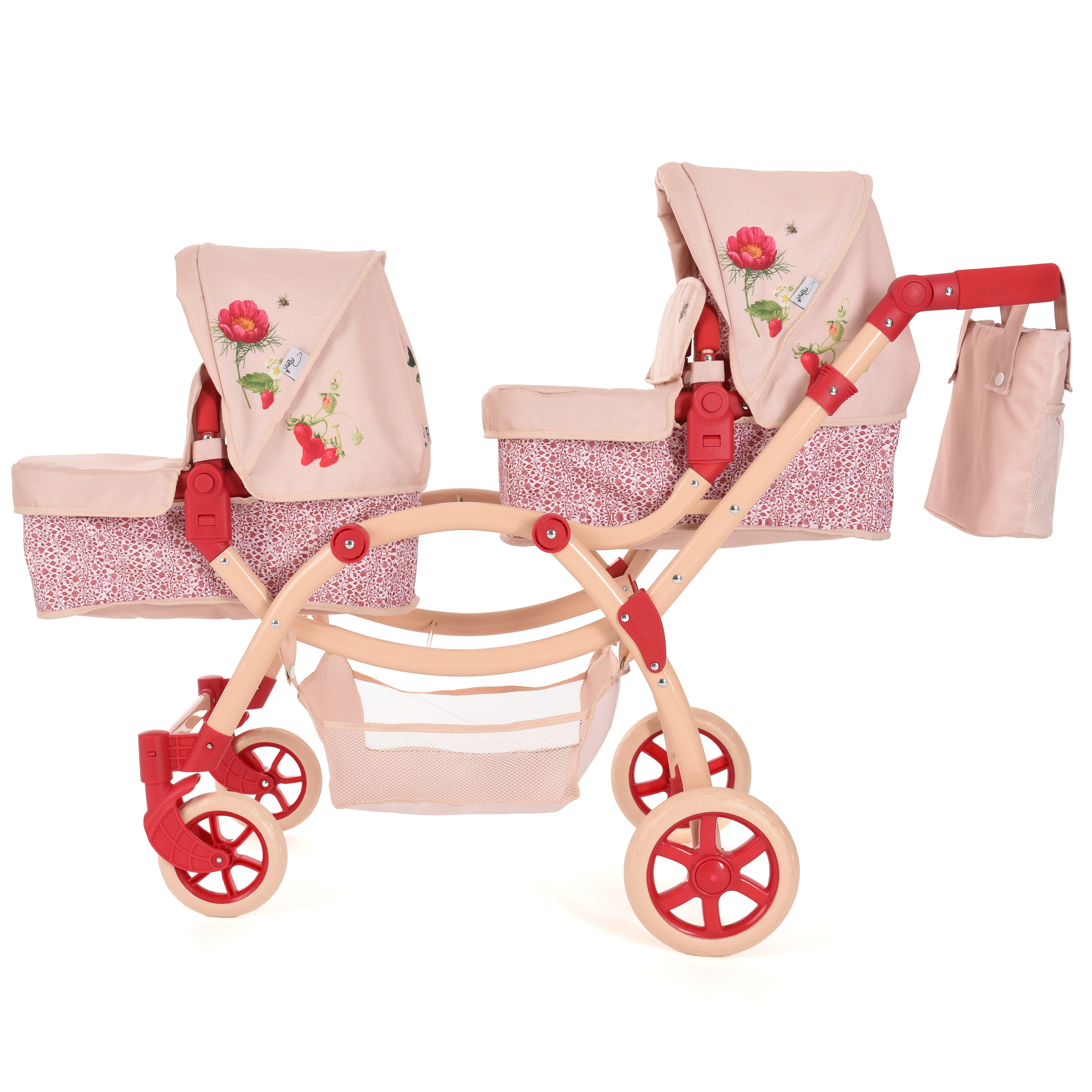 Roma RHS Twin Dolls Pram - Flora