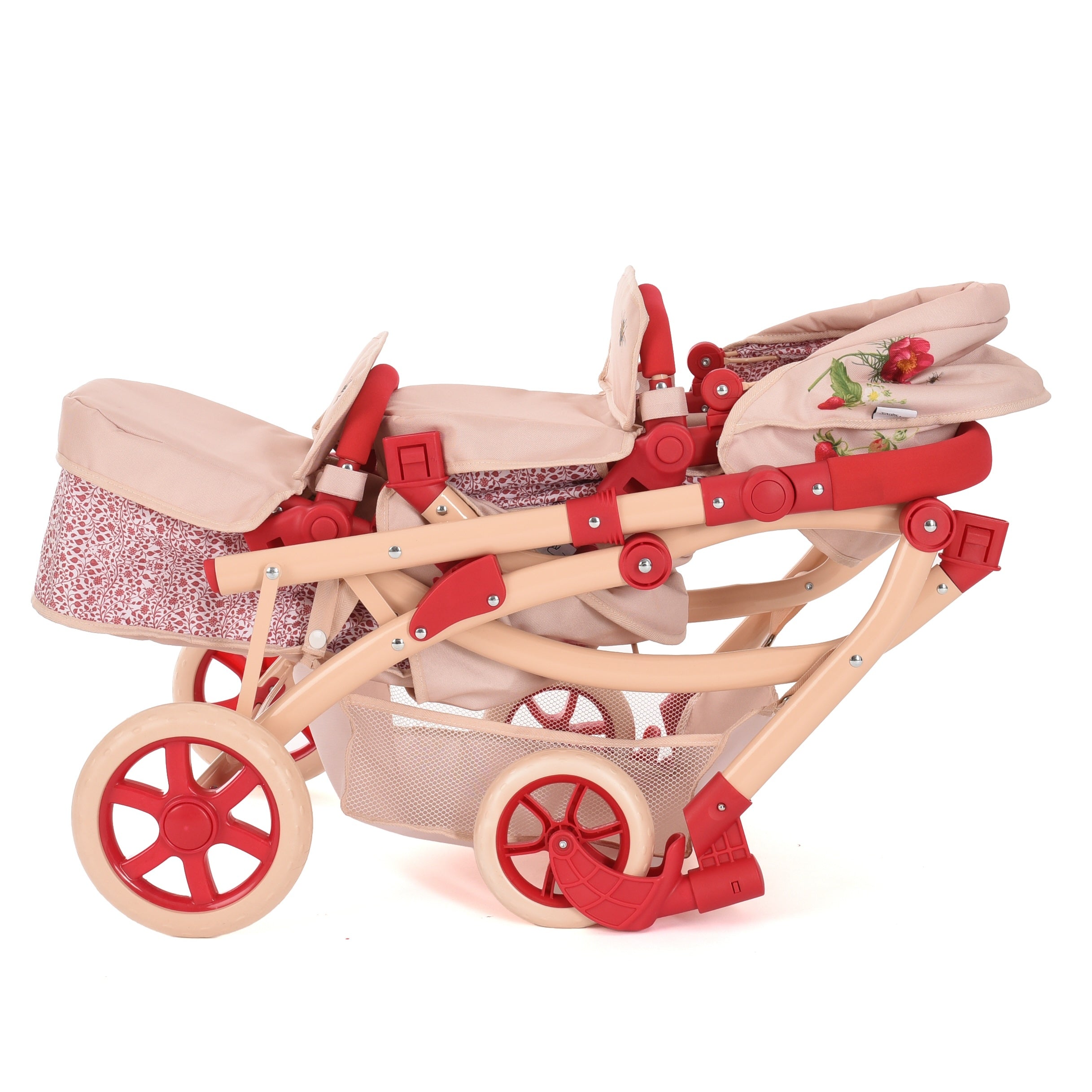 Roma RHS Twin Dolls Pram - Flora