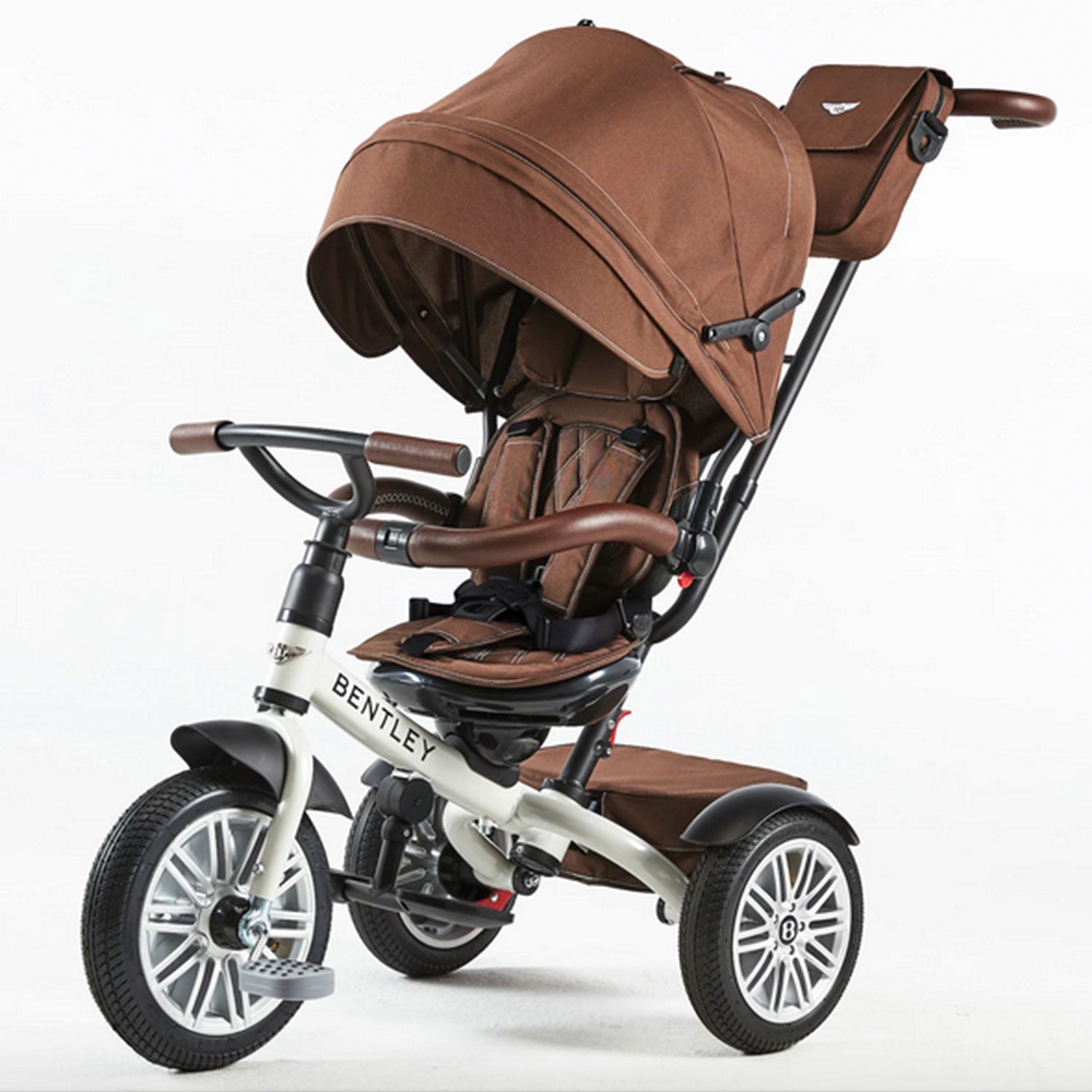 Bentley Trike - Satin White / Brown