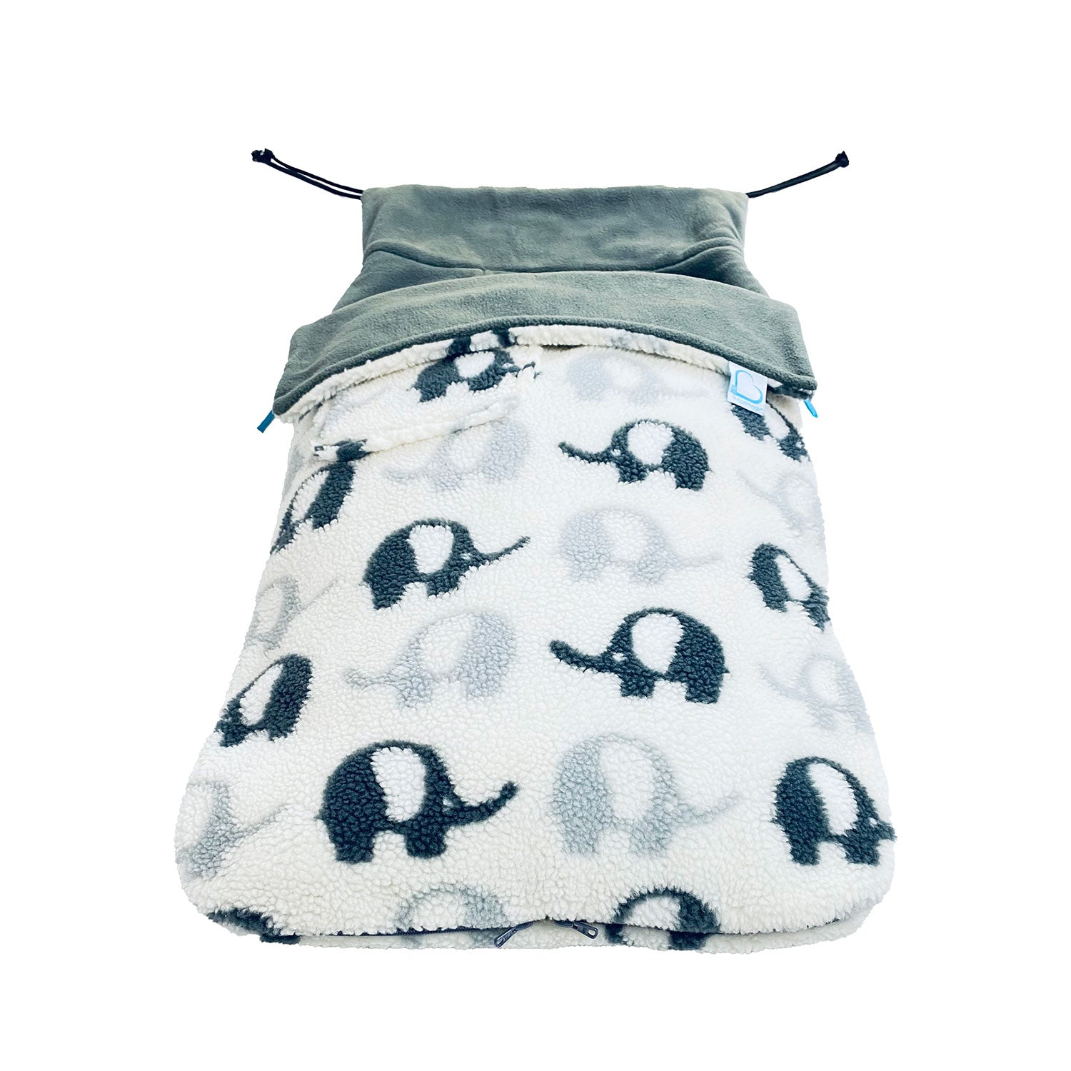Buggysnuggle Snuggle Sherpa Footmuff - Elephant Stomp