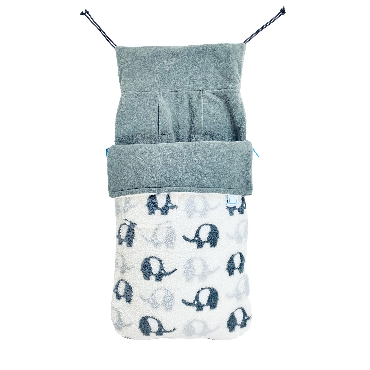 Buggysnuggle Snuggle Sherpa Footmuff - Elephant Stomp