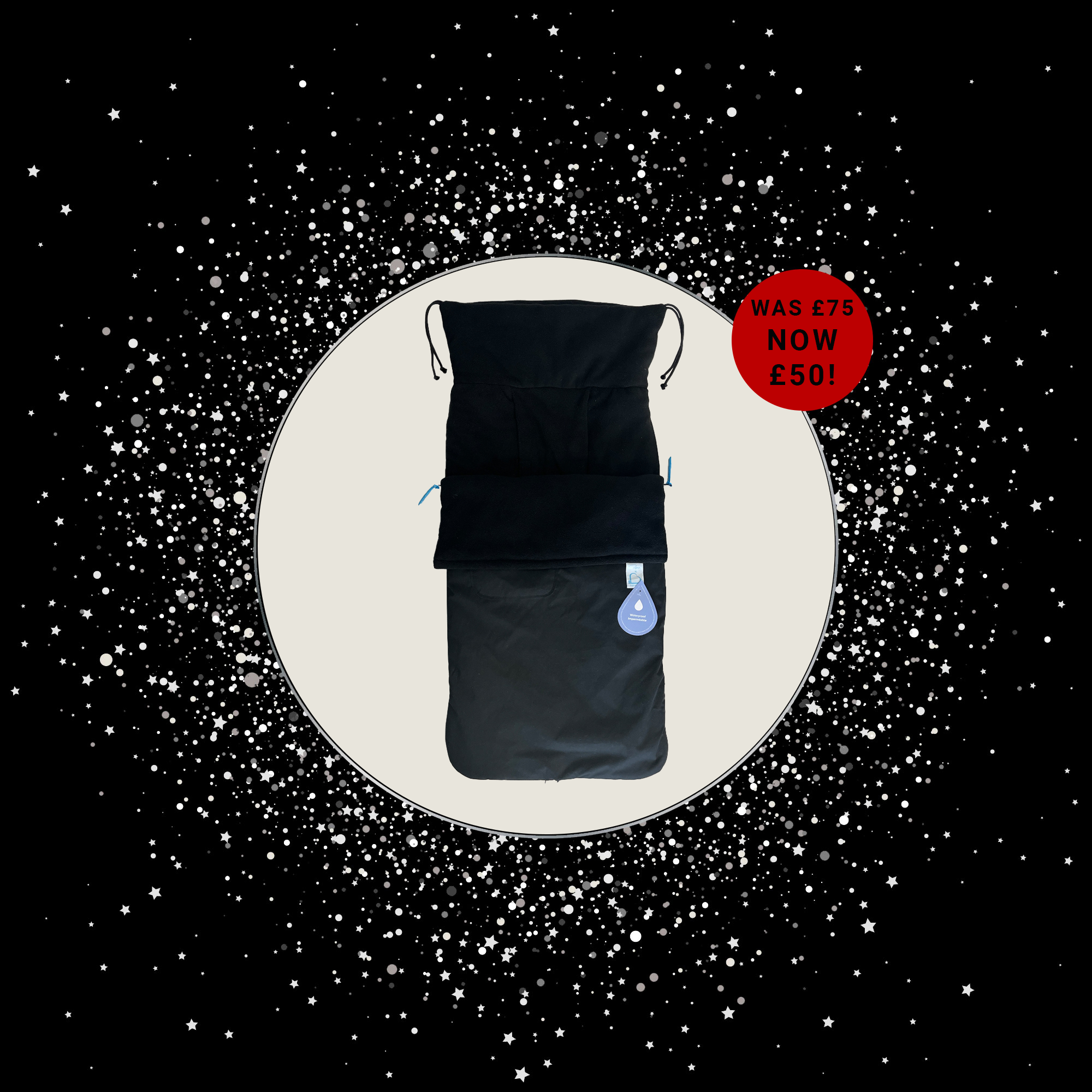Buggysnuggle Footmuff Explorer - Roma X Buggysnuggle Black