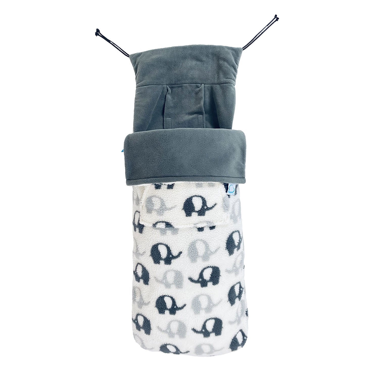 Buggysnuggle Bigbug Fur Footmuff - Elephant Stomp