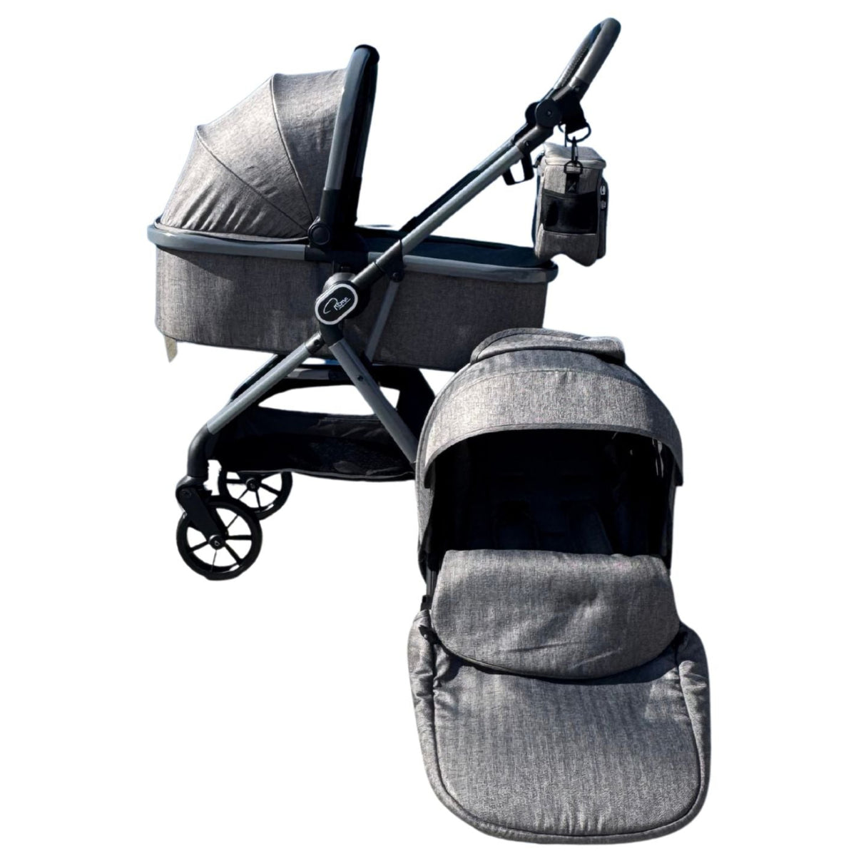 Ex Display Roma 2-in-1 Pram System – Classic Grey
