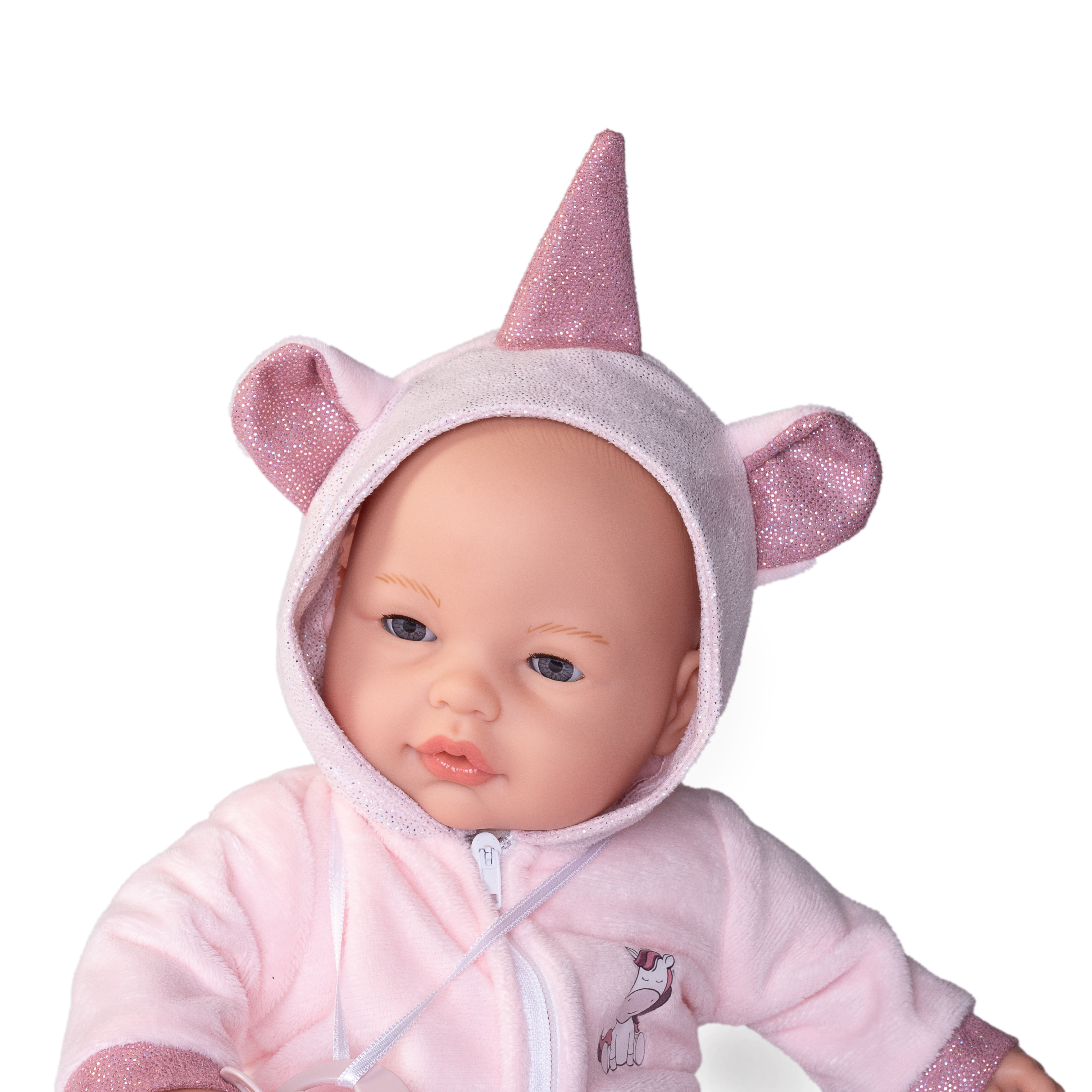 Doll - Bimba Unicorn Crying Baby 37cm