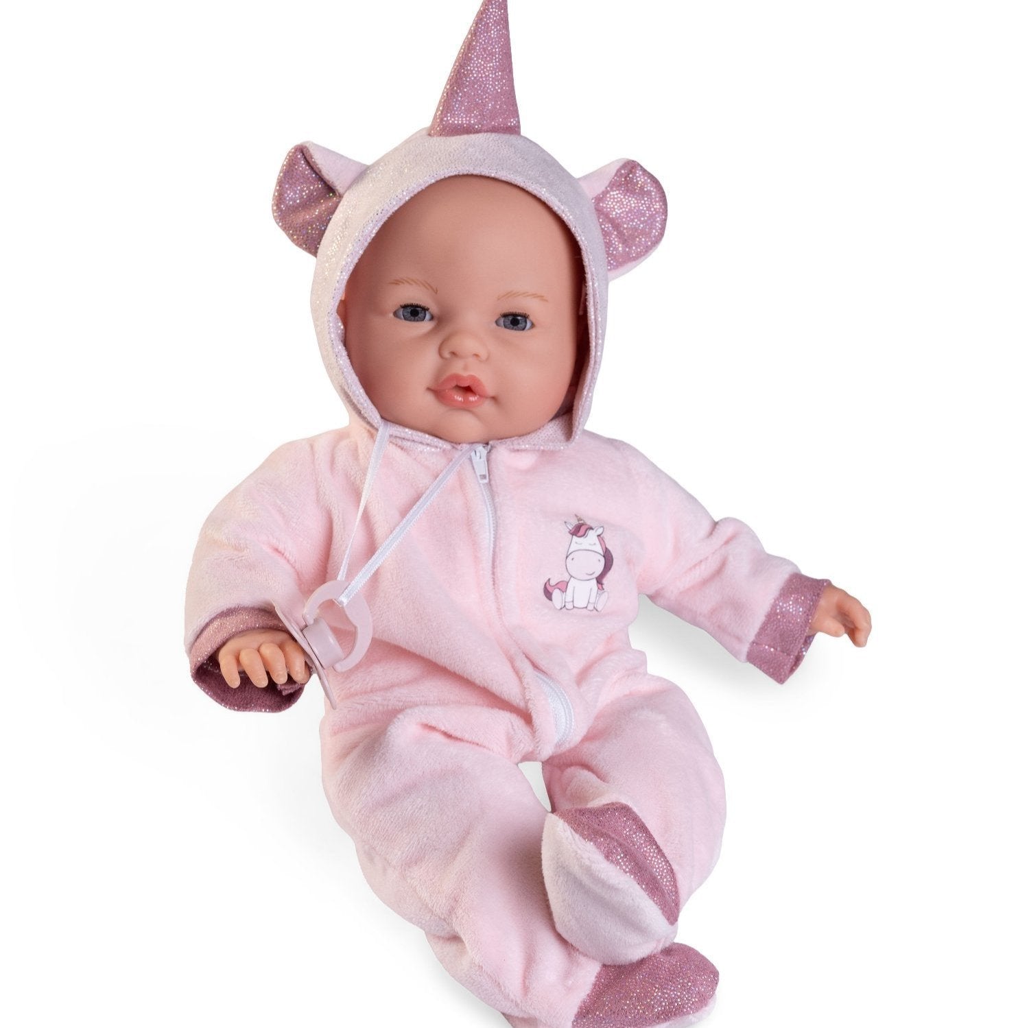 Doll - Bimba Unicorn Crying Baby 37cm