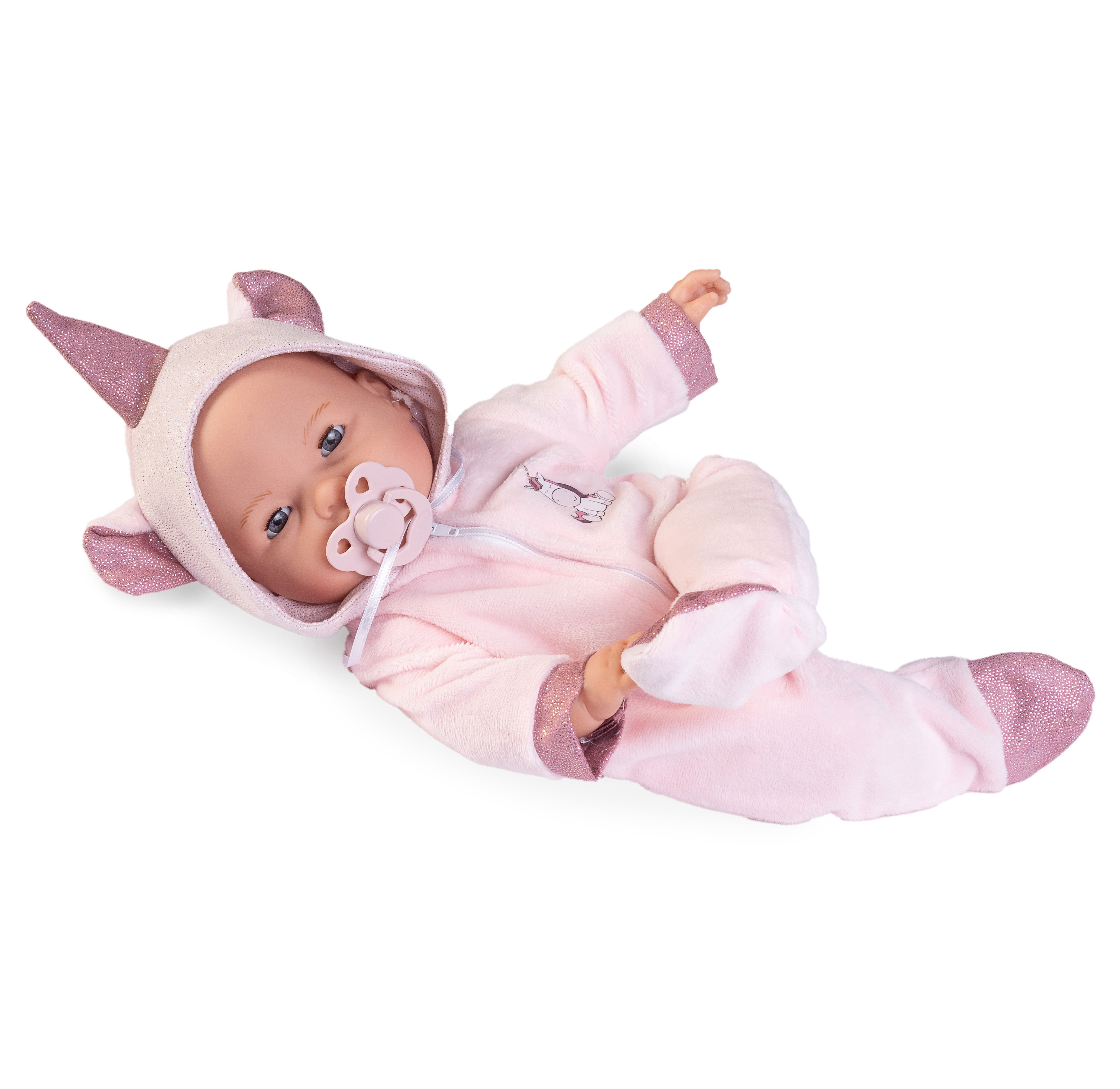 Doll - Bimba Unicorn Crying Baby 37cm