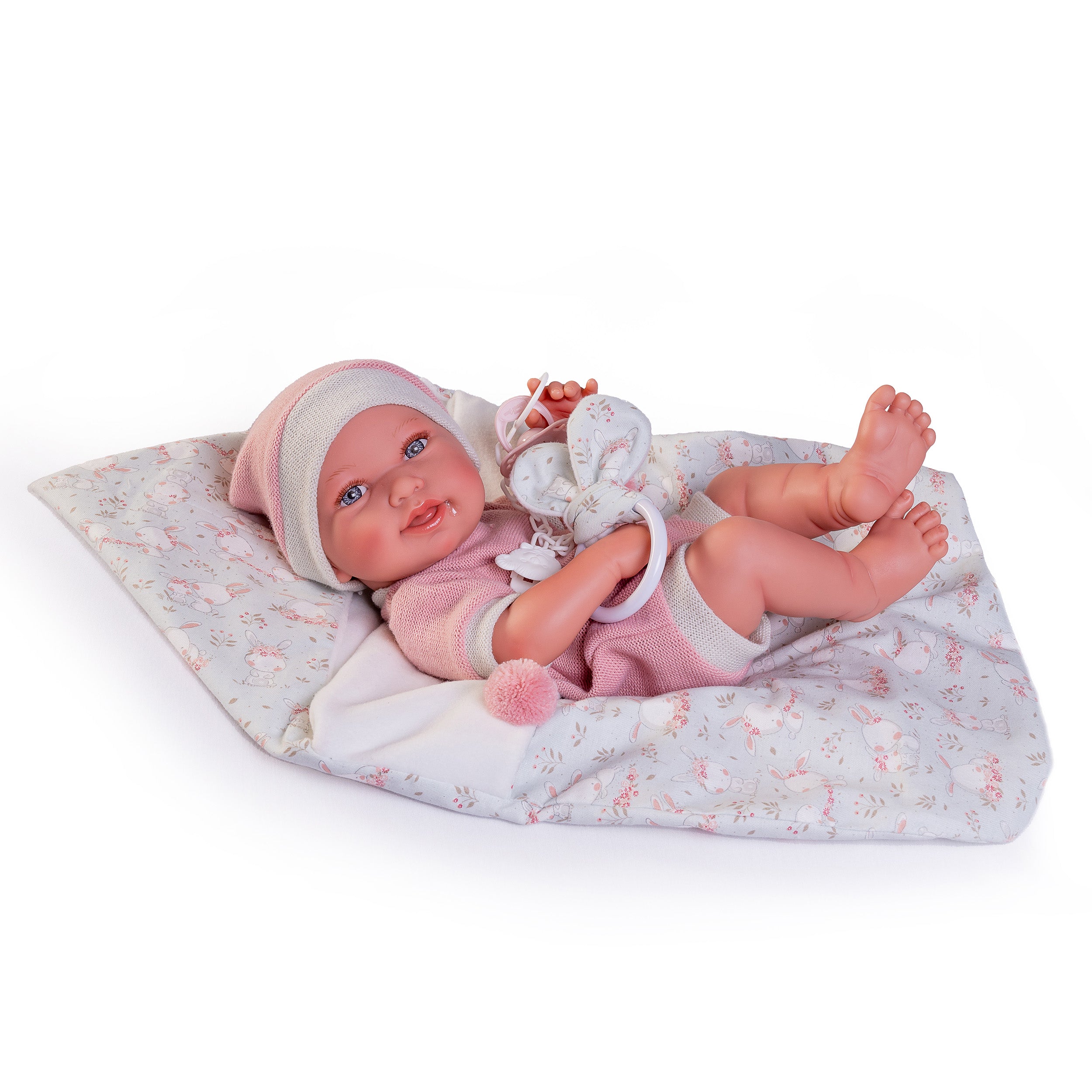 Antonio Juan Doll - Pipa Bunny Bag and Teether 42cm 50159