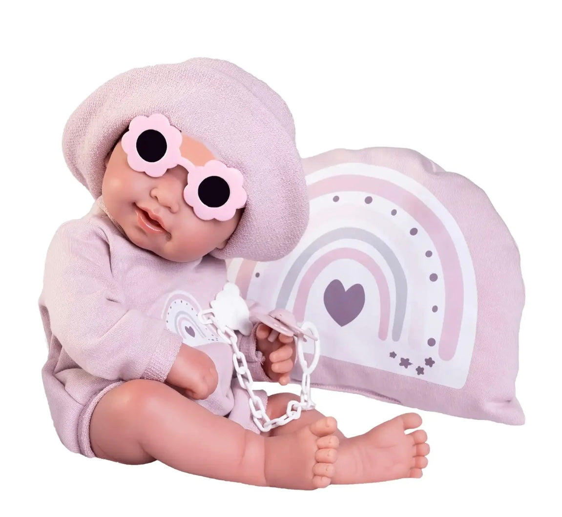 Doll - Newborn Pipa With Sunglasses 42cm