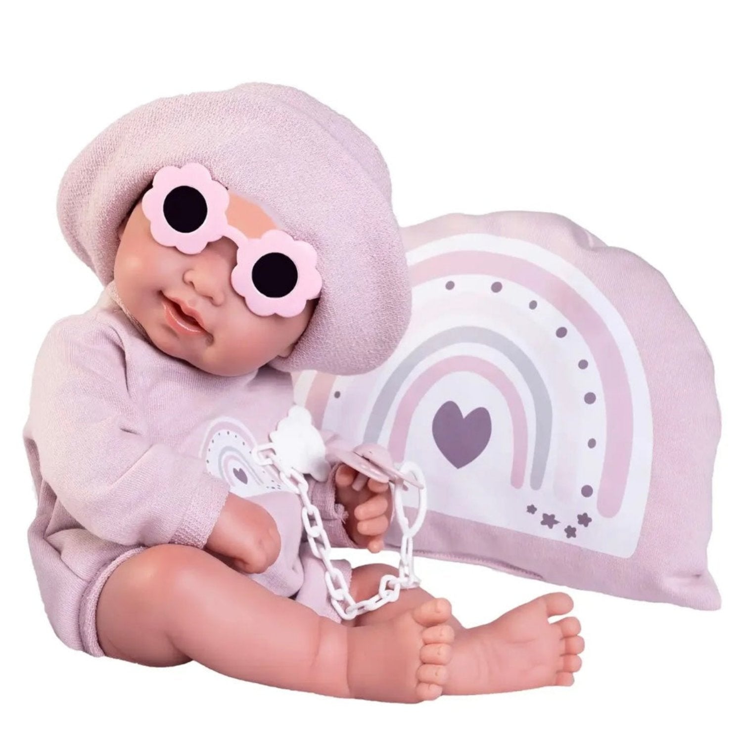 Doll - Newborn Pipa With Sunglasses 42cm