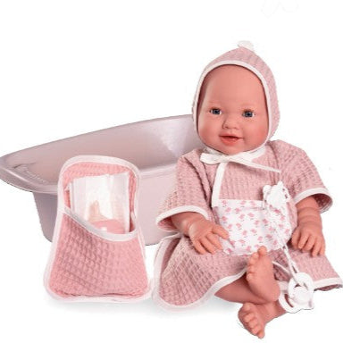 Antonio Juan Doll - Newborn Mia Pees with Bath Set 42cm 50417