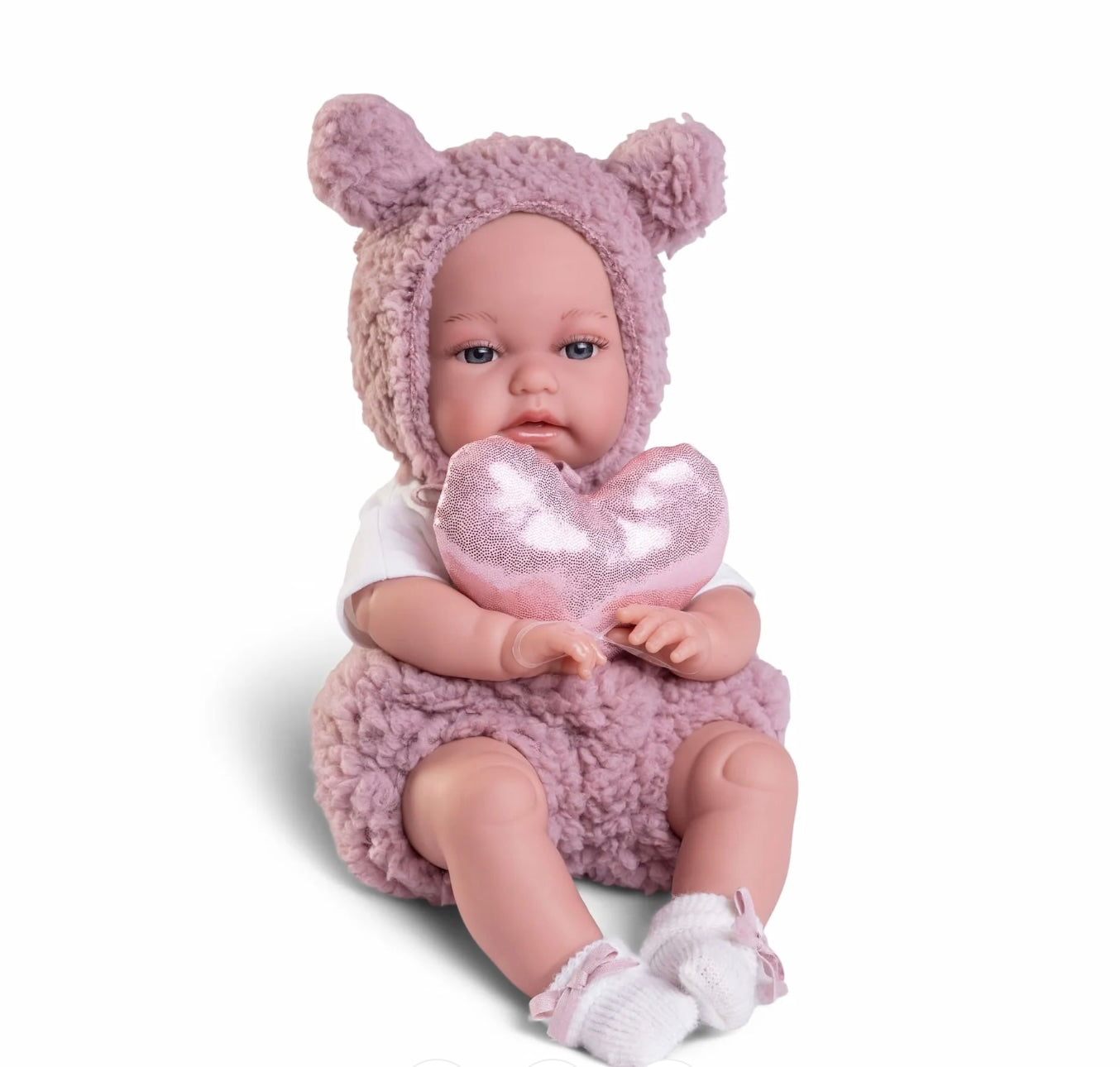 Doll - Toneta Pink Teddy Sherpa 34cm