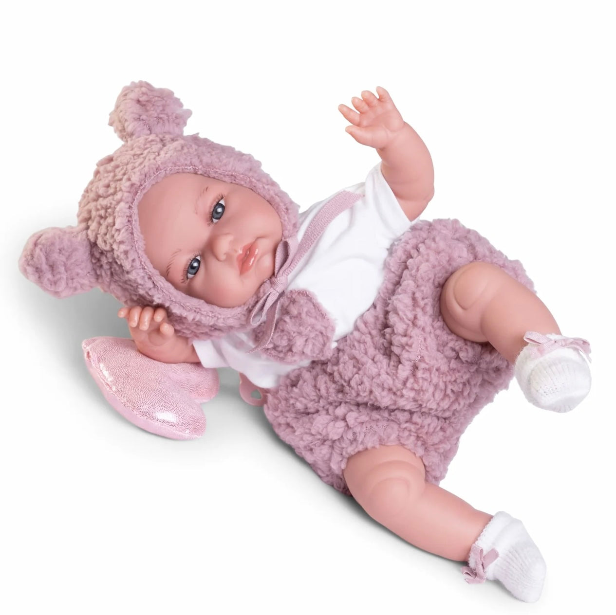 Doll - Toneta Pink Teddy Sherpa 34cm