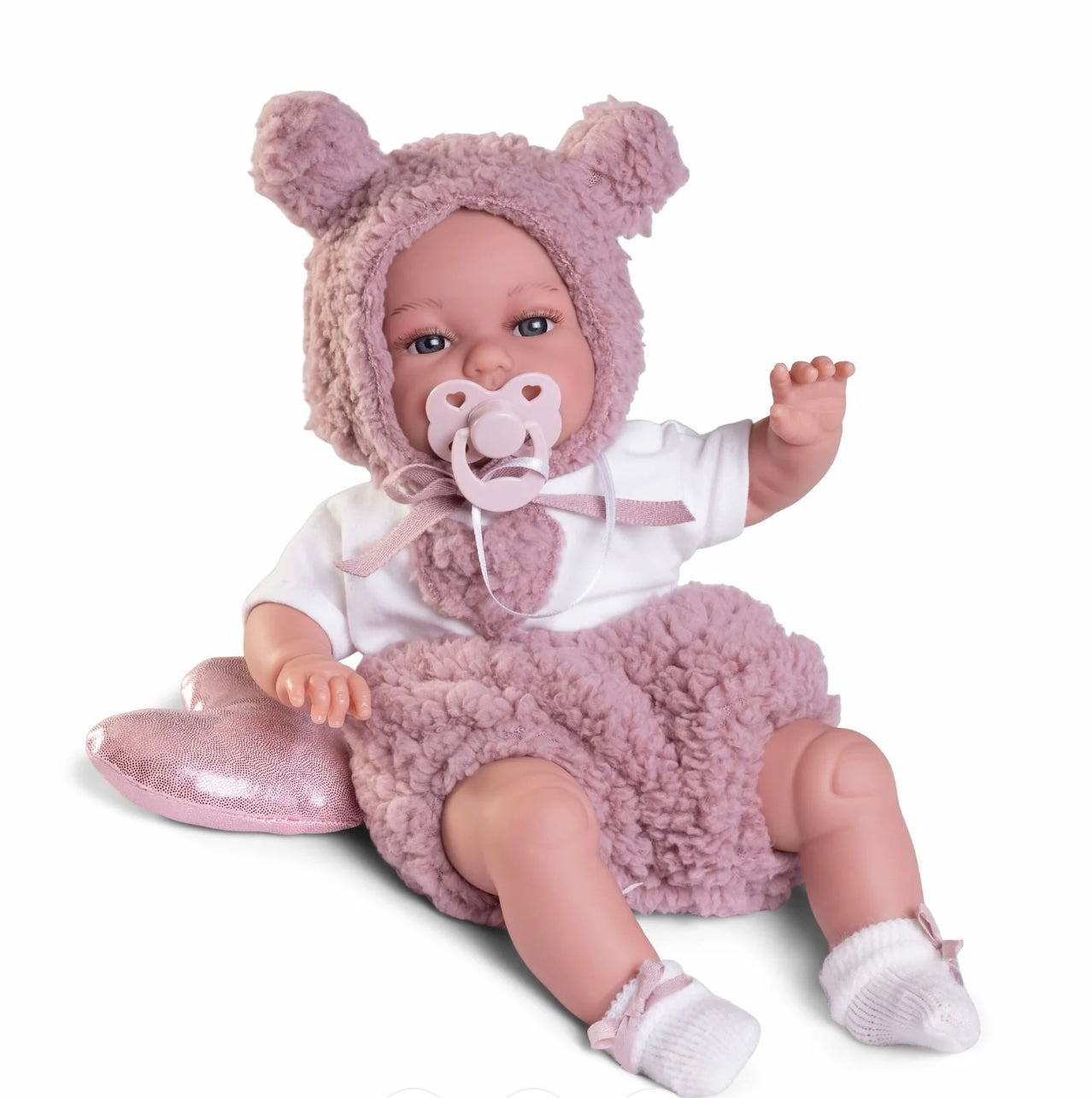 Doll - Toneta Pink Teddy Sherpa 34cm