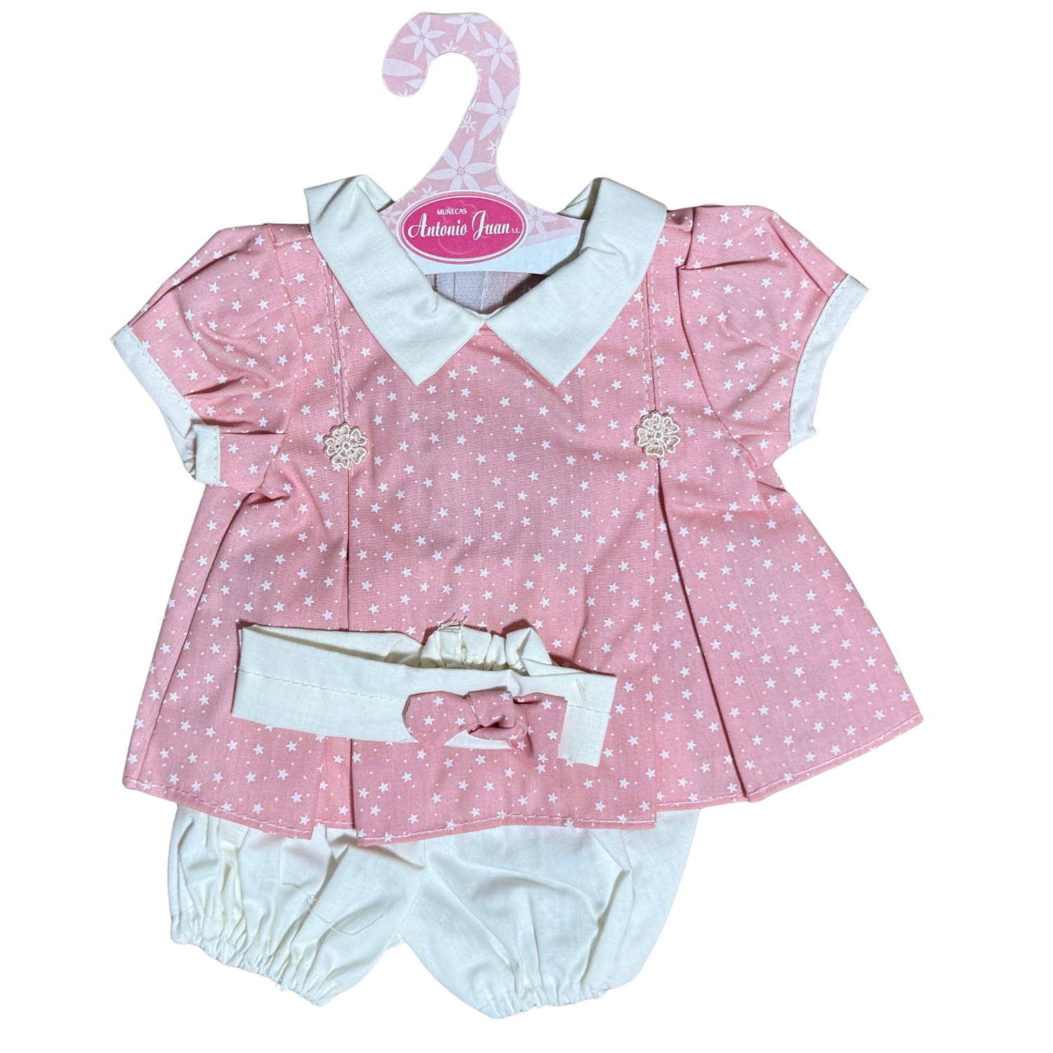 Antonio Juan Clothing for a 40-42cm Doll - Pink Star 3 Piece