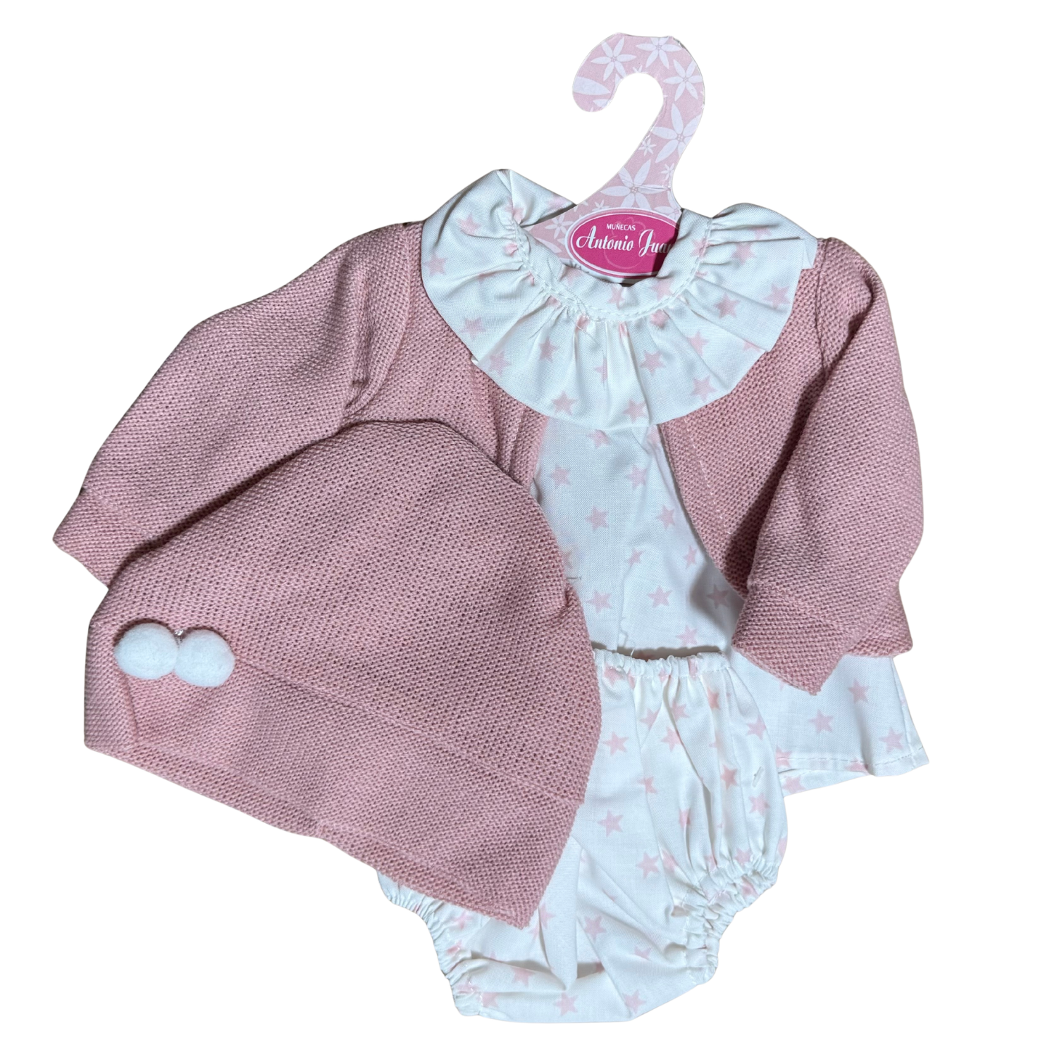 Antonio Juan Clothing for a 40-42cm Doll - Pink Star 4 Piece