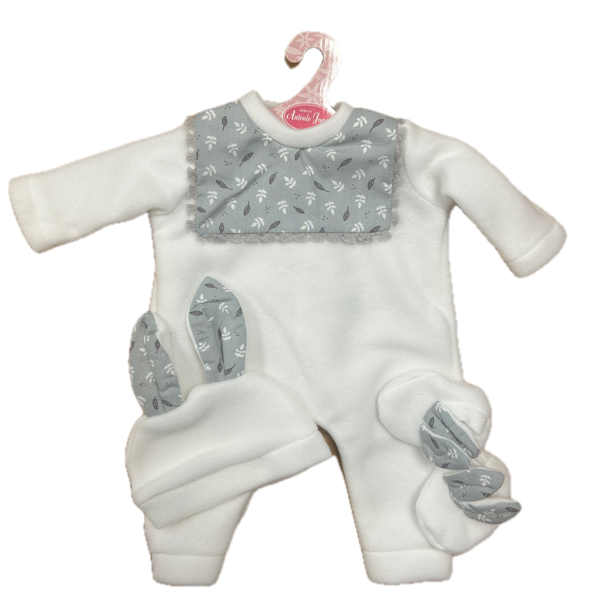 Antonio Juan Clothing for a 40–42cm Doll – White Bunny 3 Piece