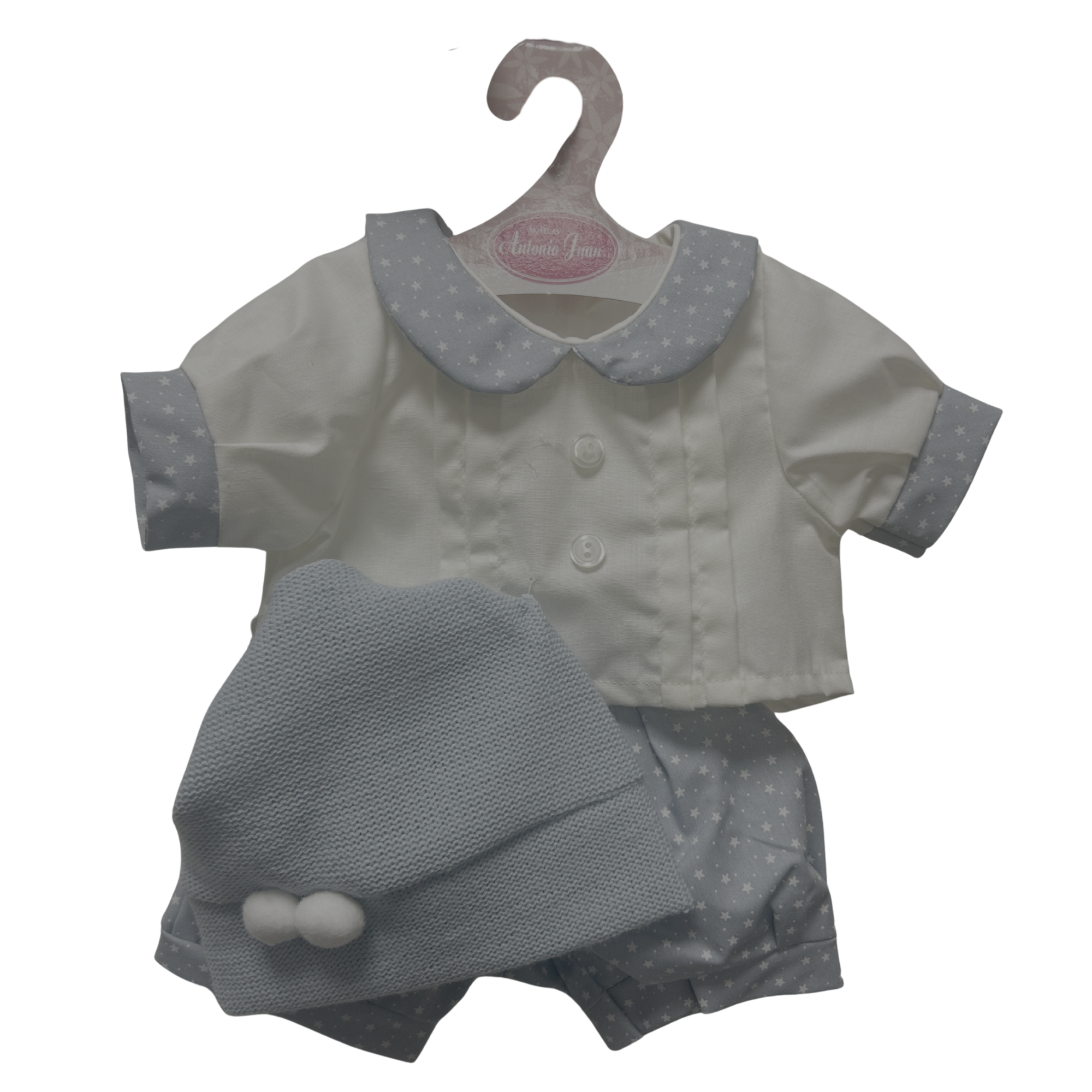 Antonio Juan Clothing for a 40–42cm Doll – Blue 2 Pom Poms Outfit