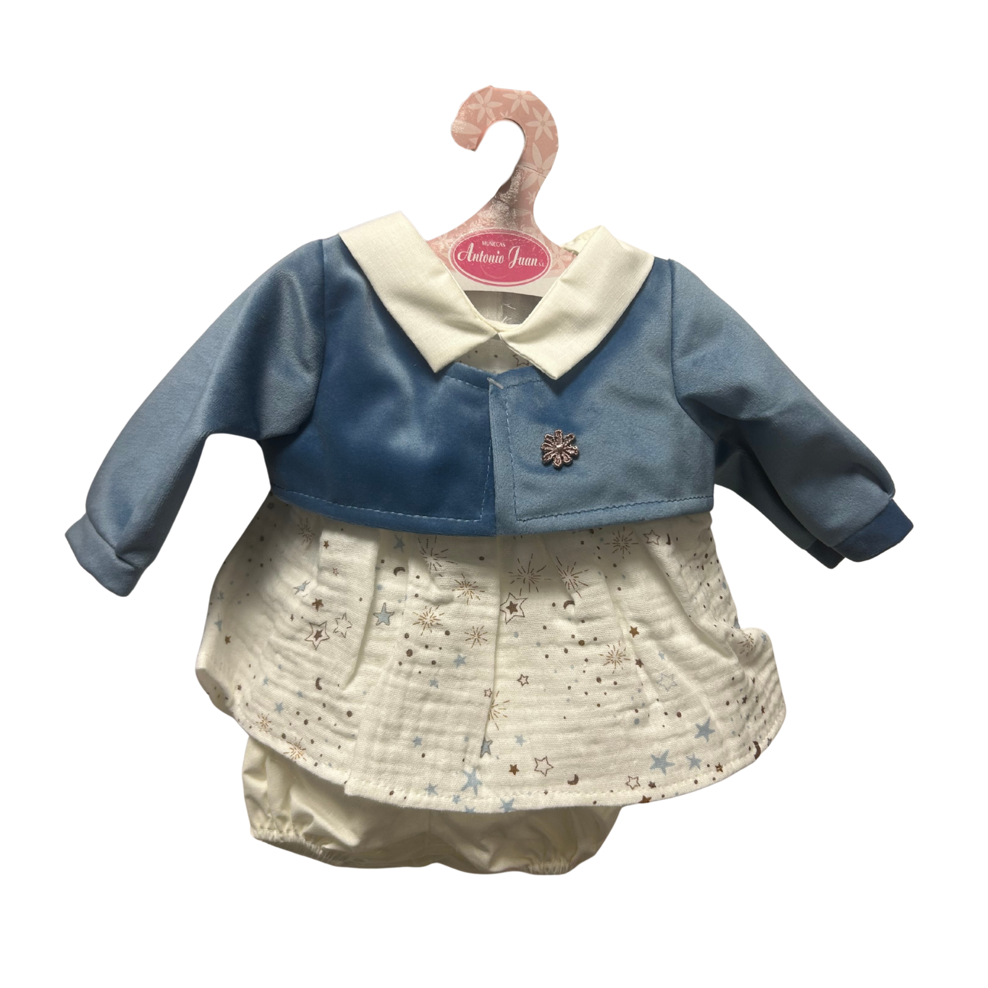 Antonio Juan Clothing for a 40–42cm Doll – Blue Star 3 Piece Outfit