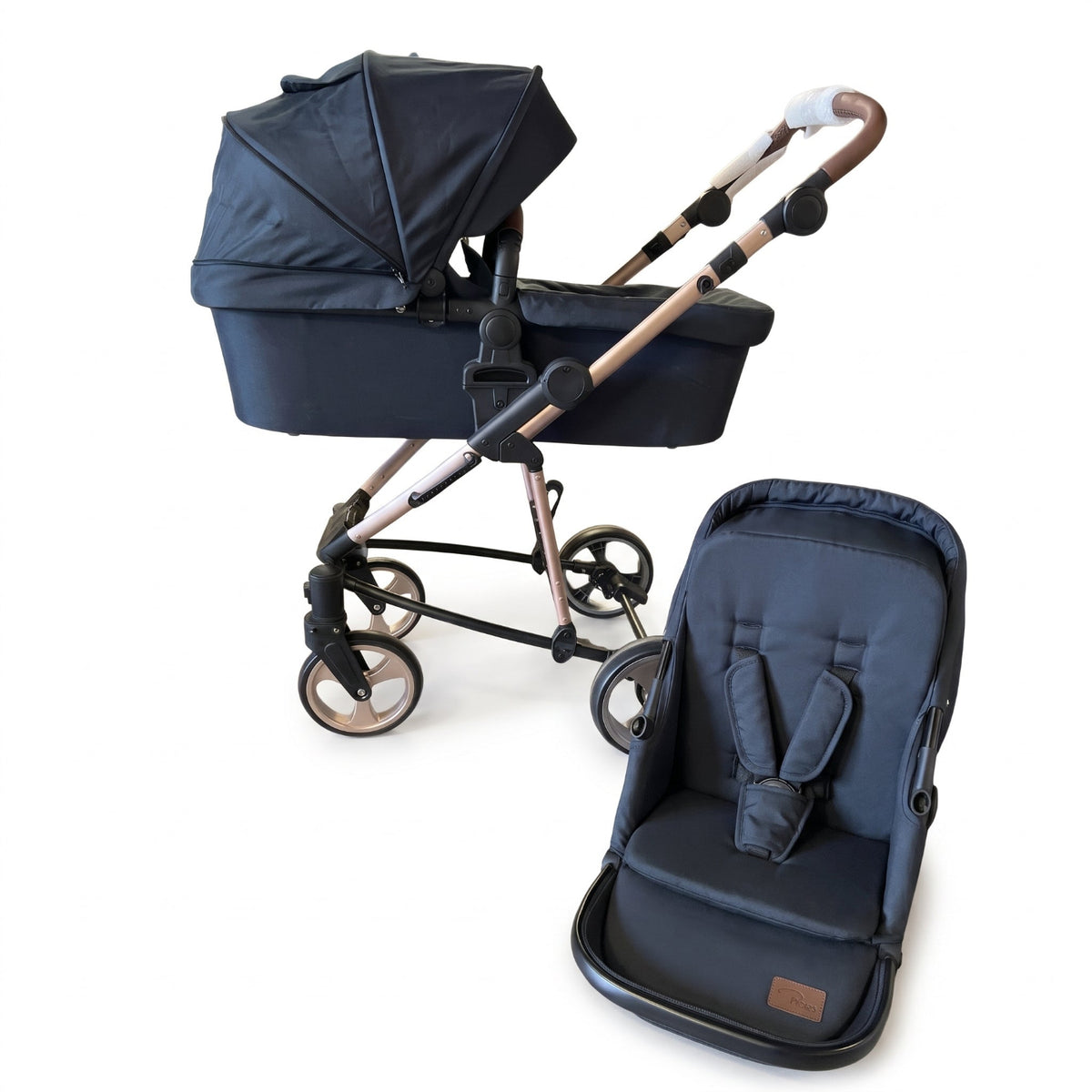 Ex Display Roma 2-in-1 Pram System – Black