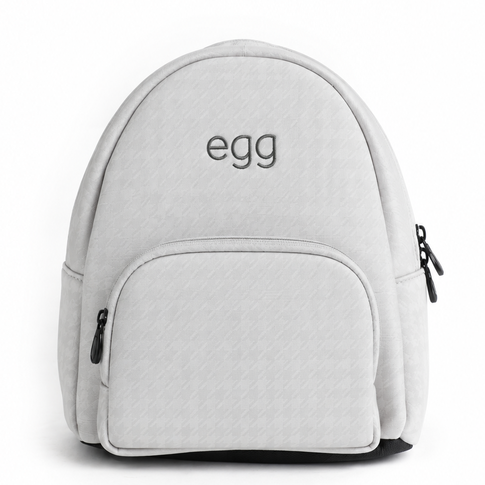 egg® Dolls Pram Bag - Houndstooth Silver