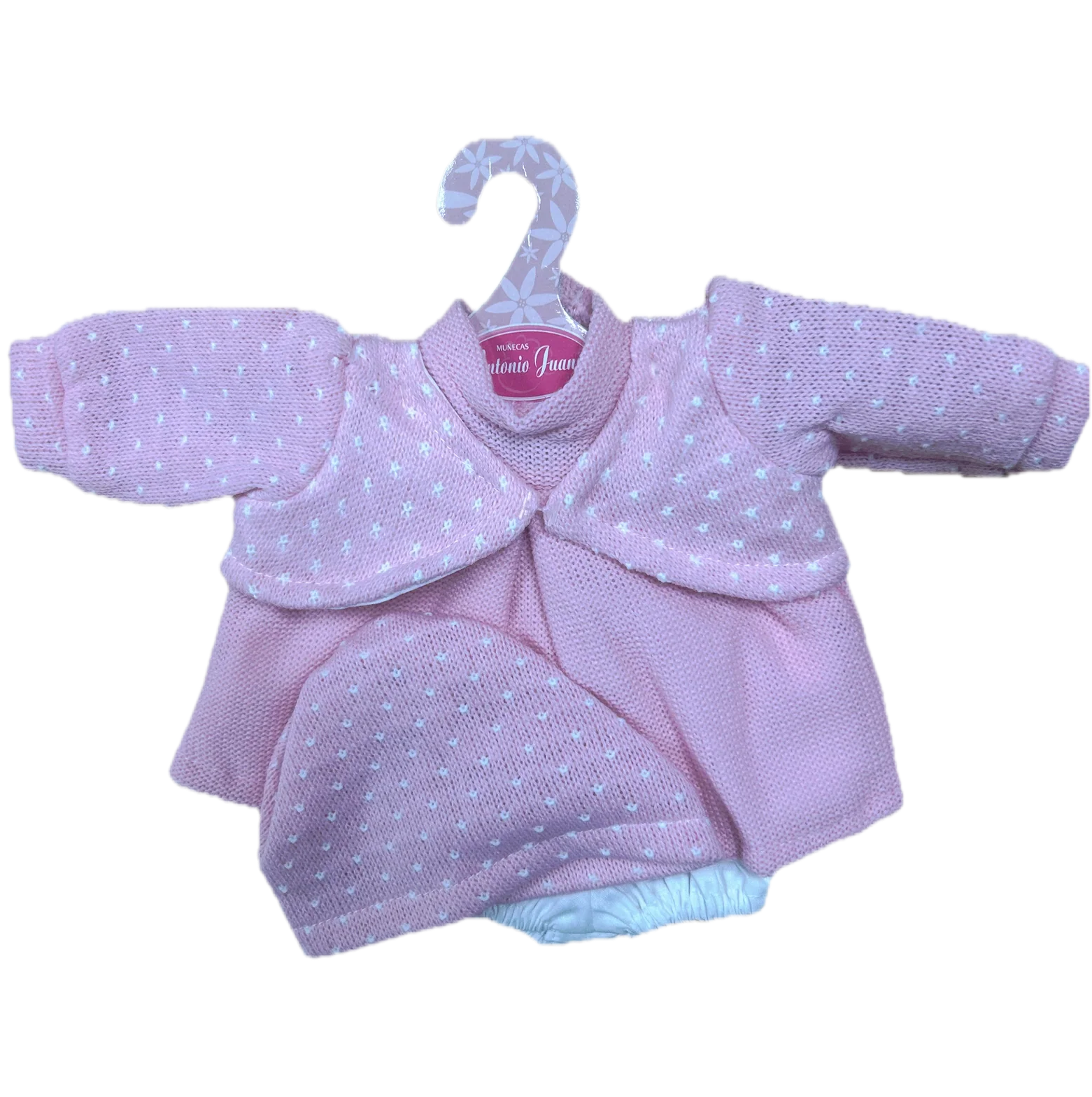 Antonio Juan Clothing for a 33cm Doll – Pink Spot 4 Piece Spot Hat
