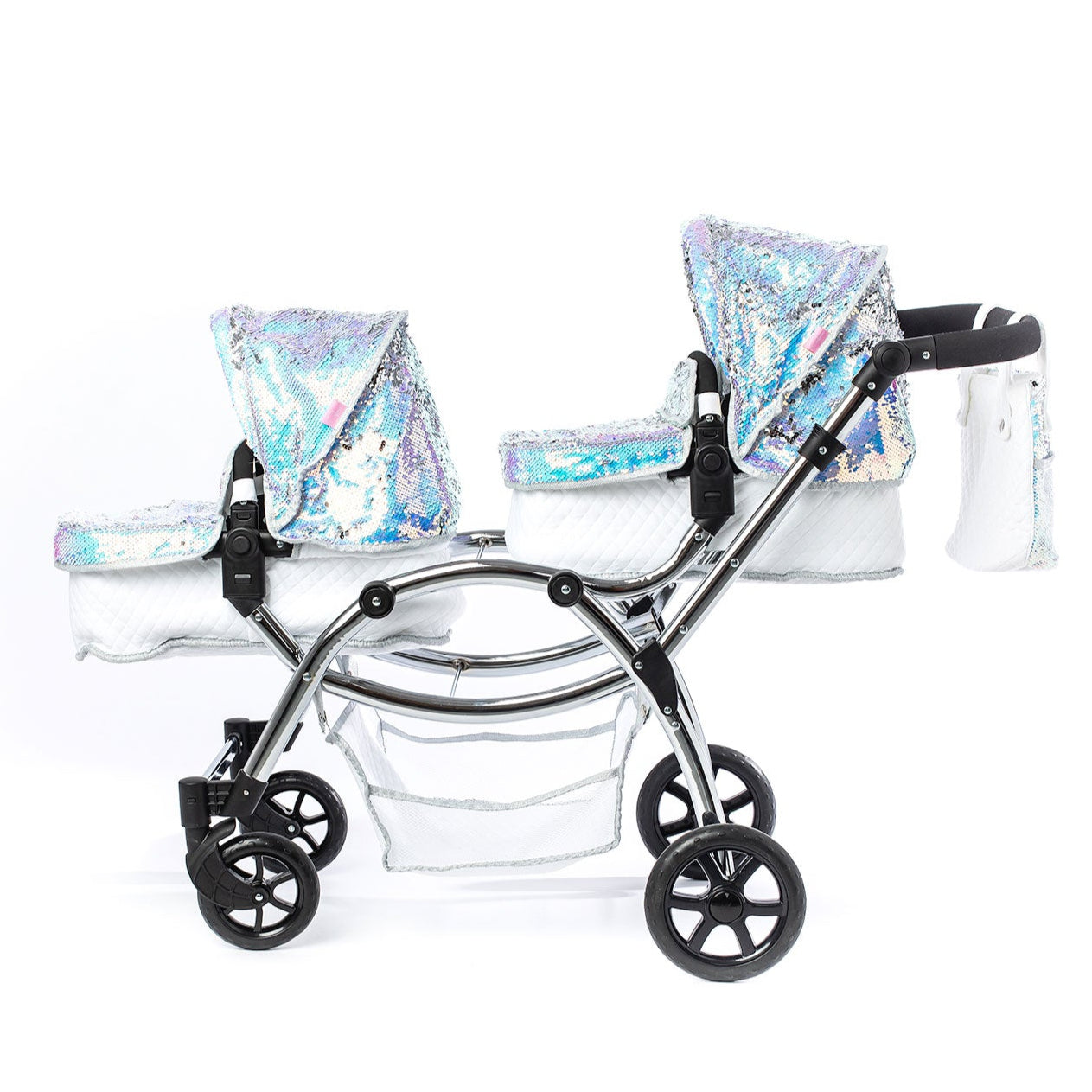 Warehouse Clearance Roma Polly Amy Childs Twin Dolls Pram - Mermaid 3+ years up to 84cm
