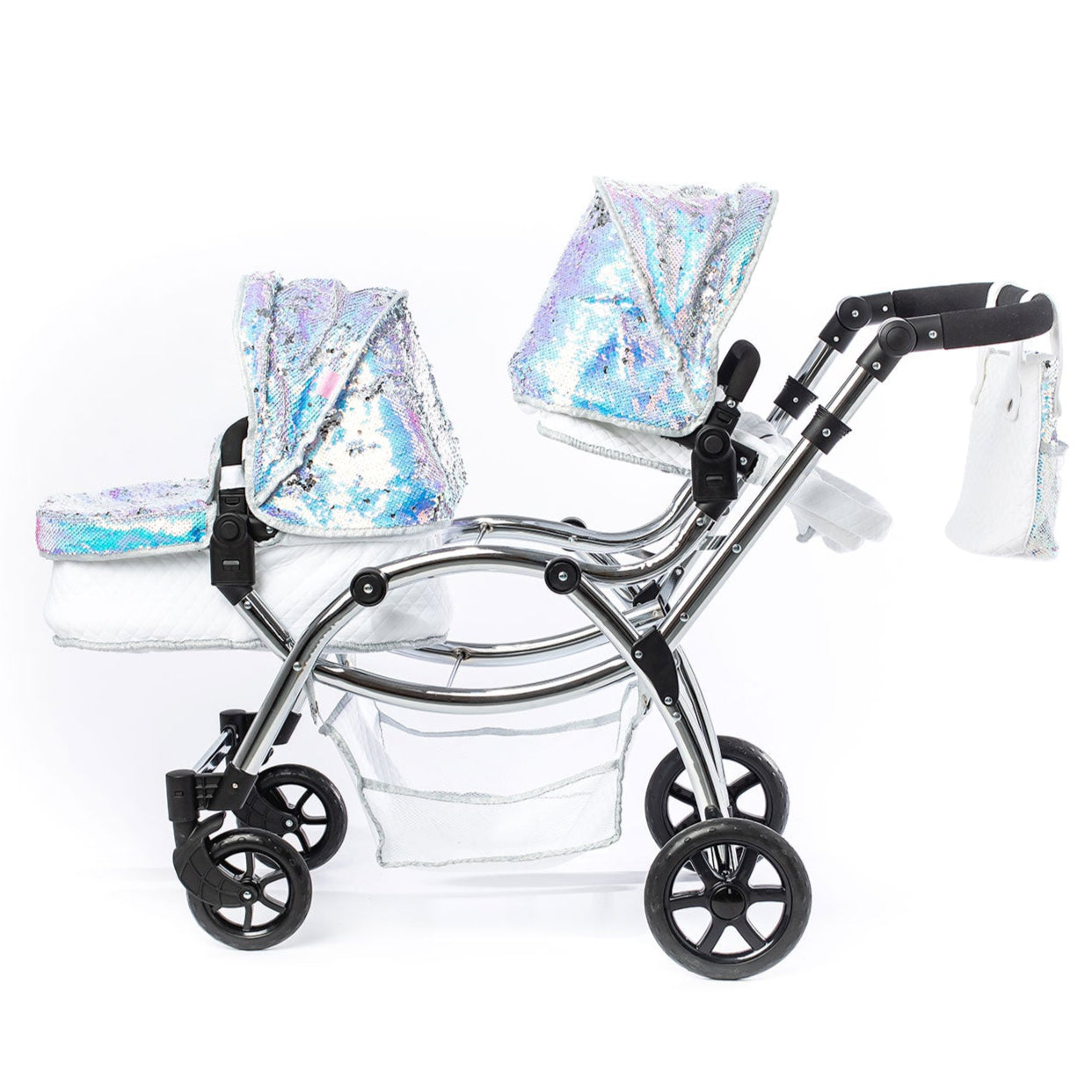 Warehouse Clearance Roma Polly Amy Childs Twin Dolls Pram - Mermaid 3+ years up to 84cm