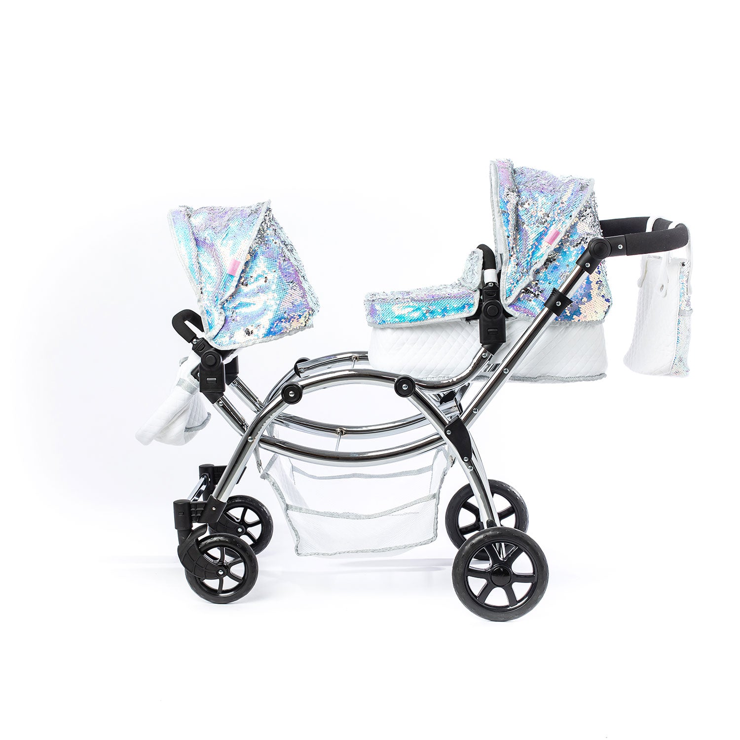 Roma Polly Amy Childs Twin Dolls Pram - Mermaid 3+ years 88cm